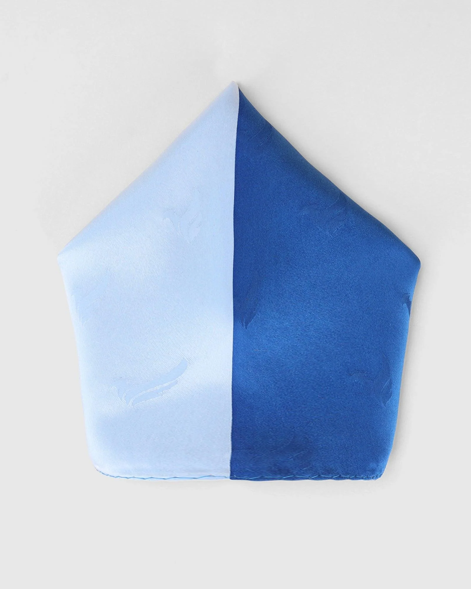 Must Haves Blue 100% Silk Solid Pocket Square - New Teddy - Image 5
