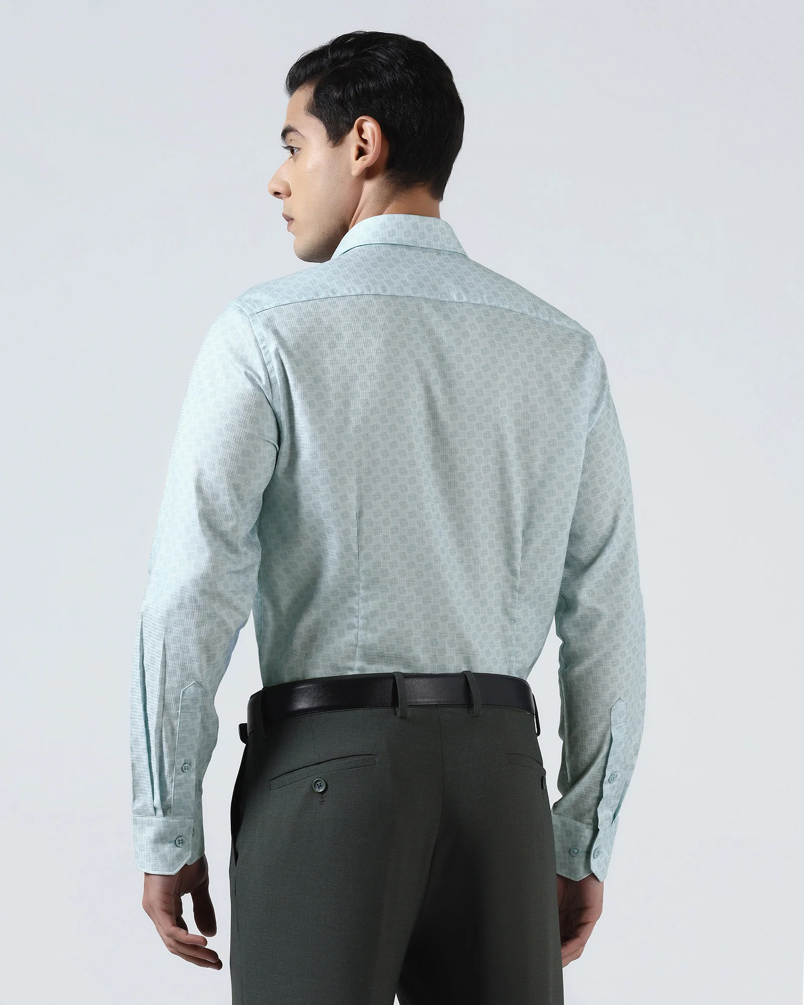 Aqua Printed Shirt - Dunzo - Image 2