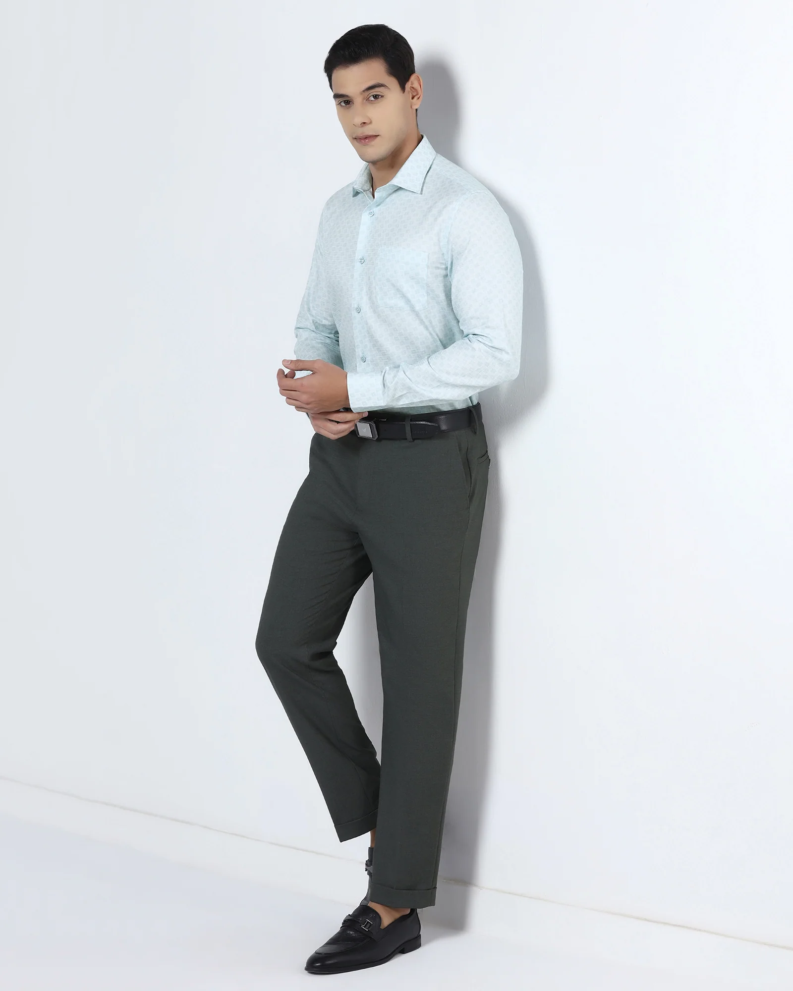 Aqua Printed Shirt - Dunzo - Image 8