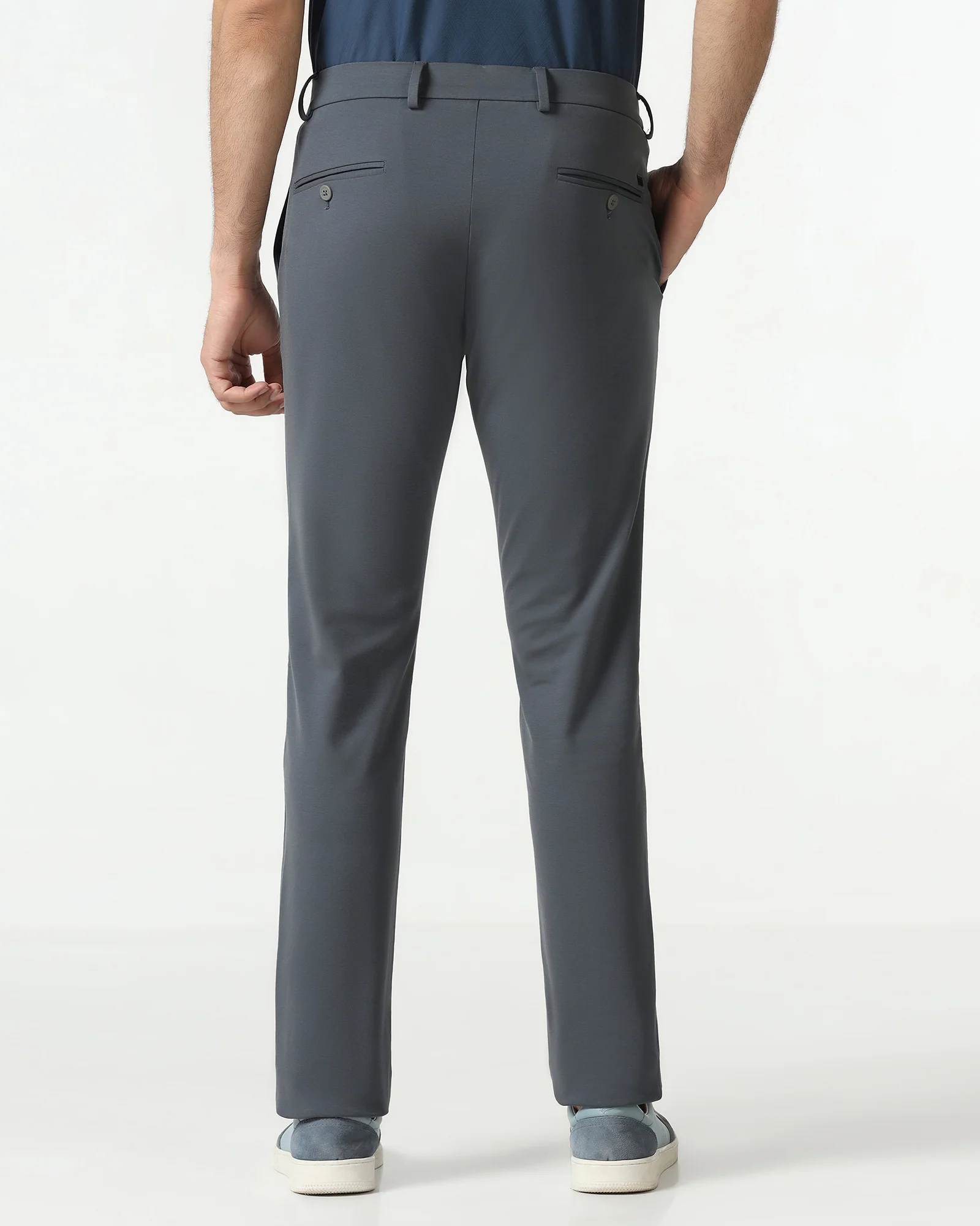 Ash Grey TechPro Solid Khakis - Ziea - Image 2