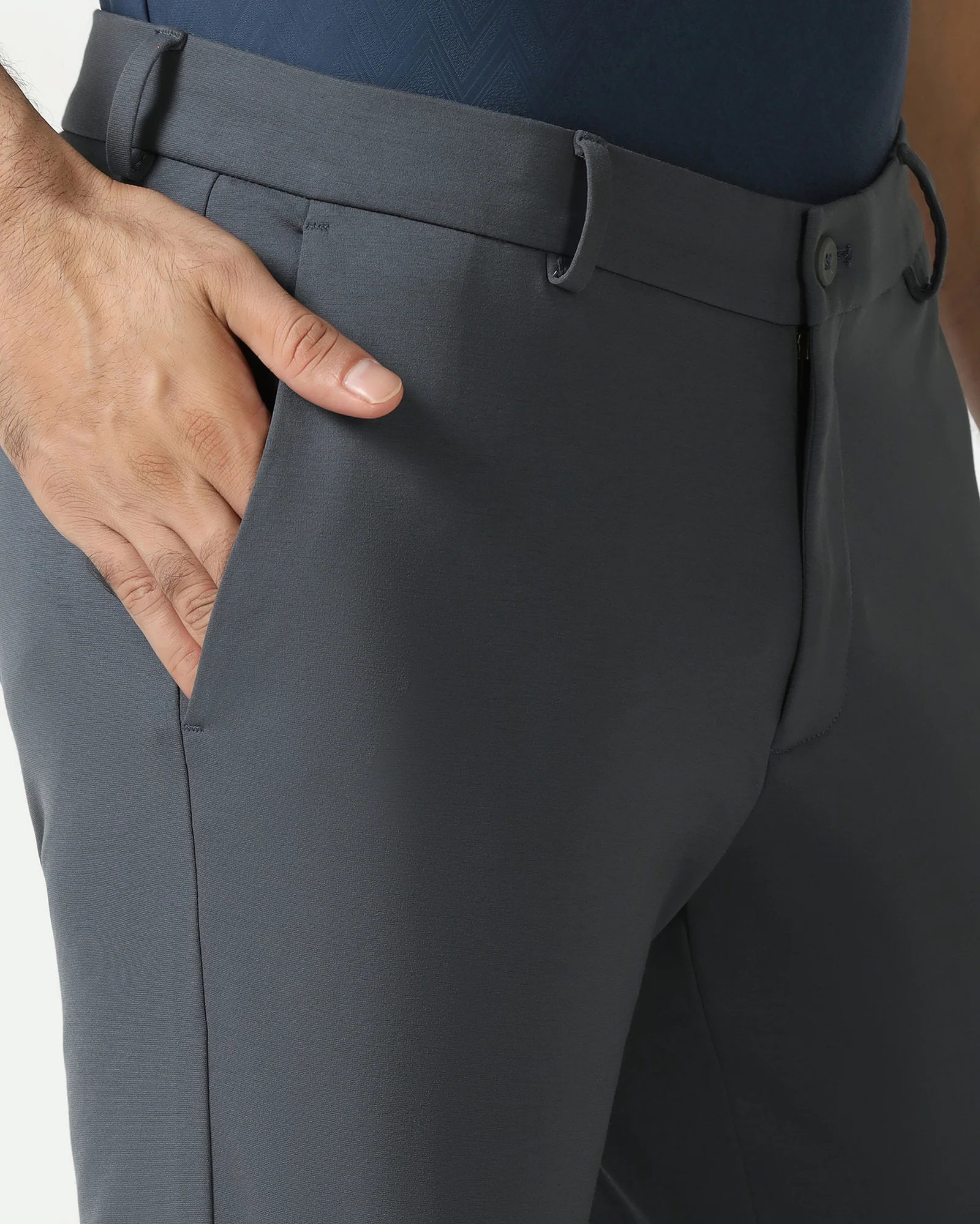 Ash Grey TechPro Solid Khakis - Ziea - Image 4