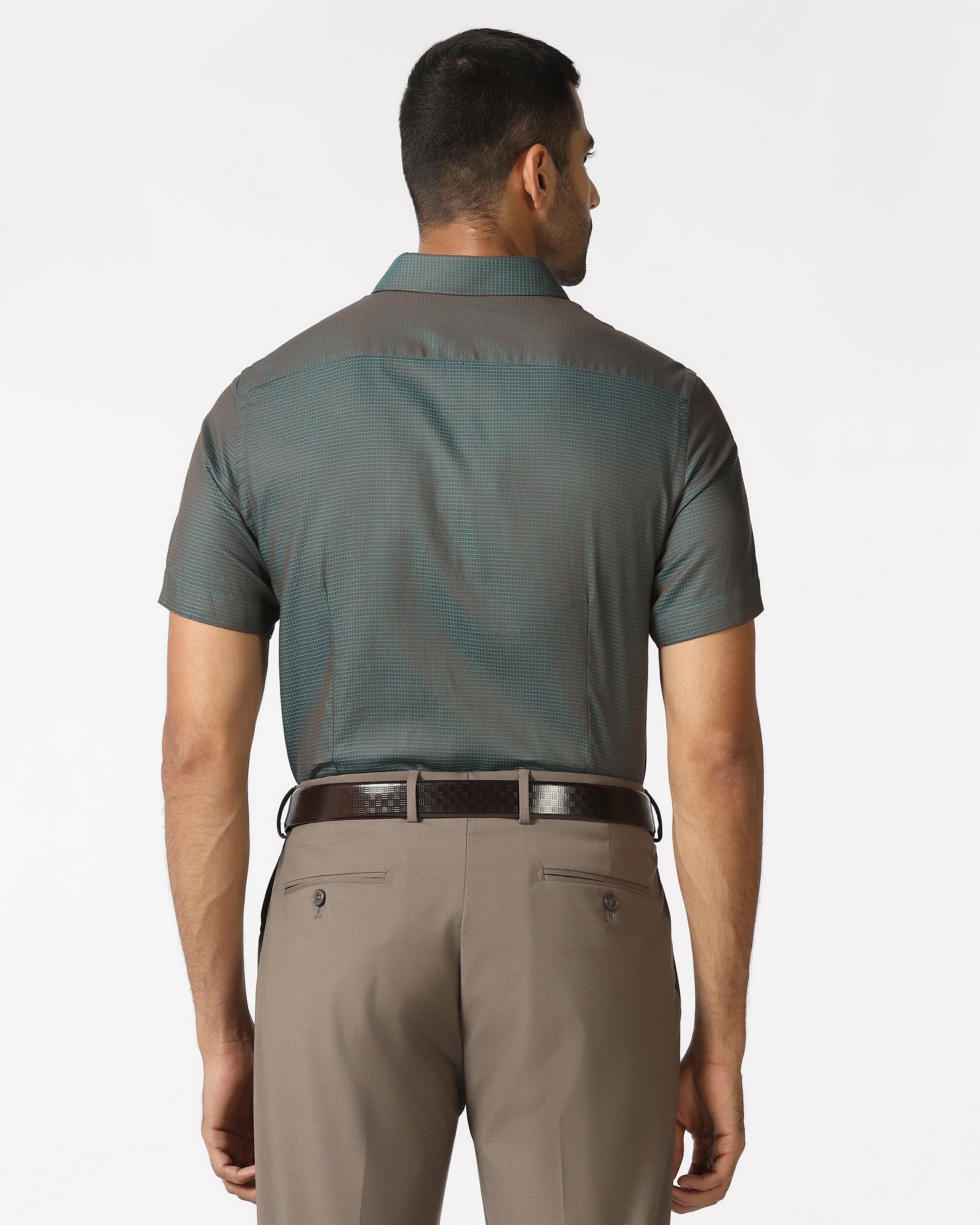 Beetle Half Sleeve Textured Shirt - Recite - Image 2