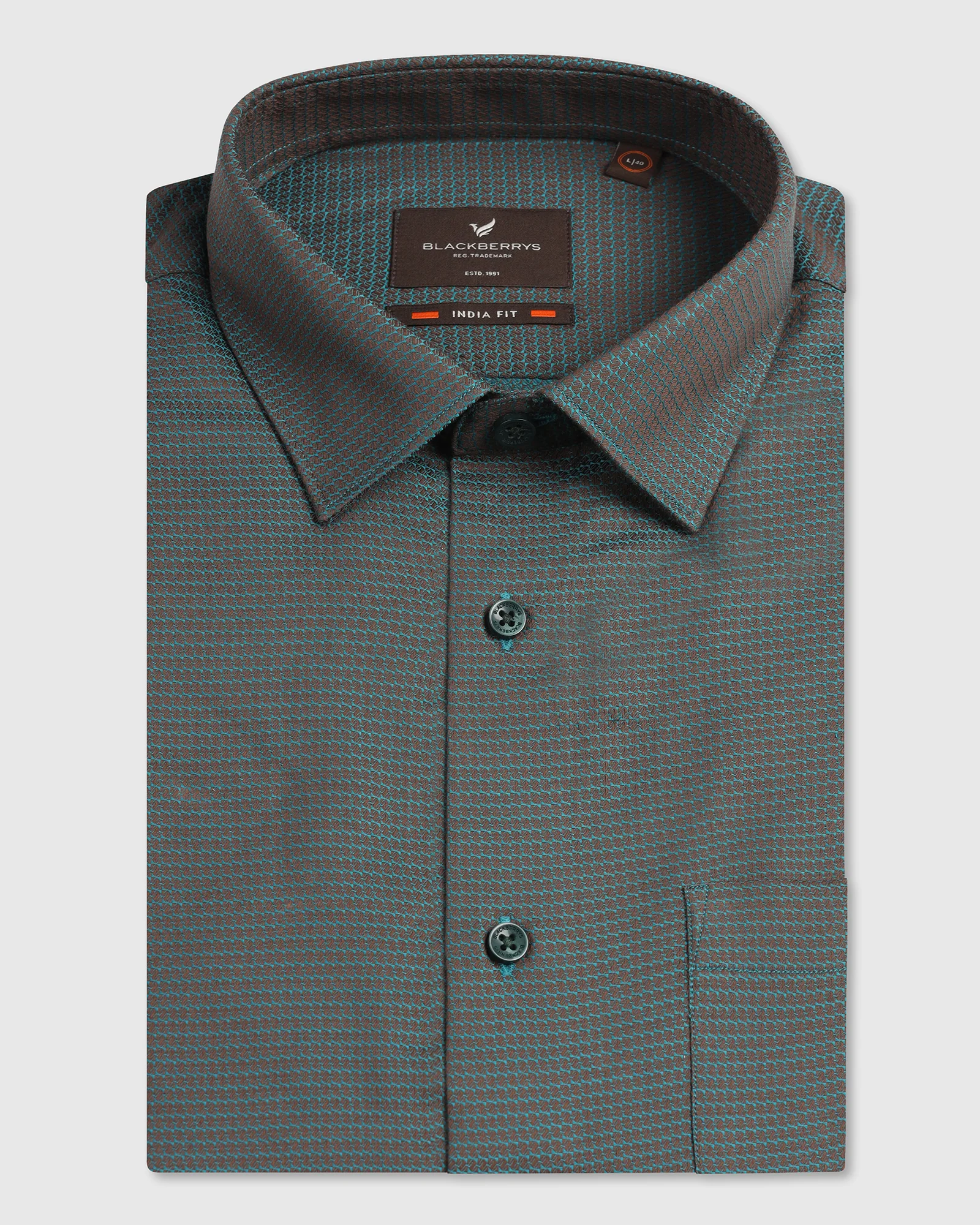 Beetle Half Sleeve Textured Shirt - Recite - Image 5