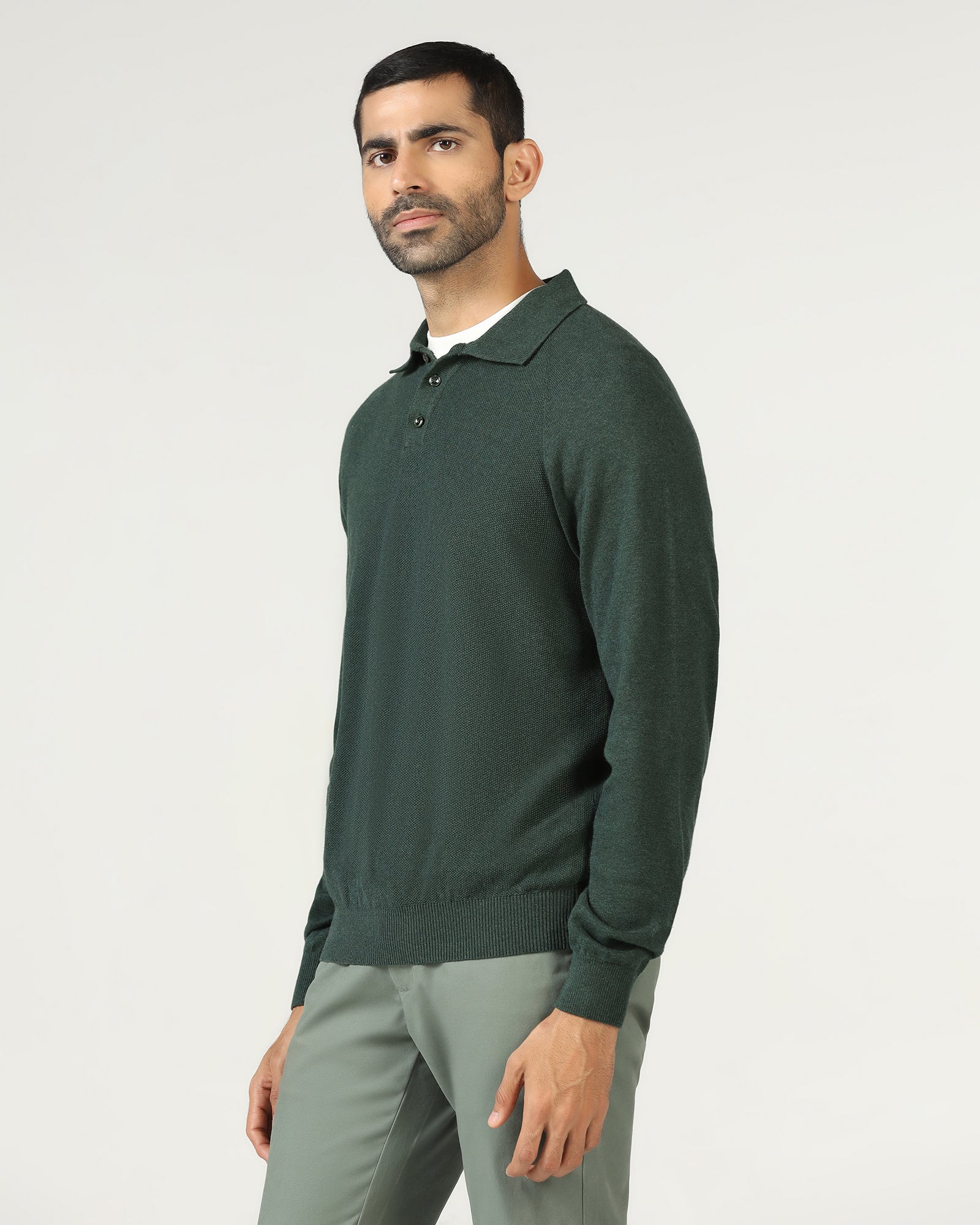 Beetle Polo Neck Textured Sweater - Joshua - Image 9