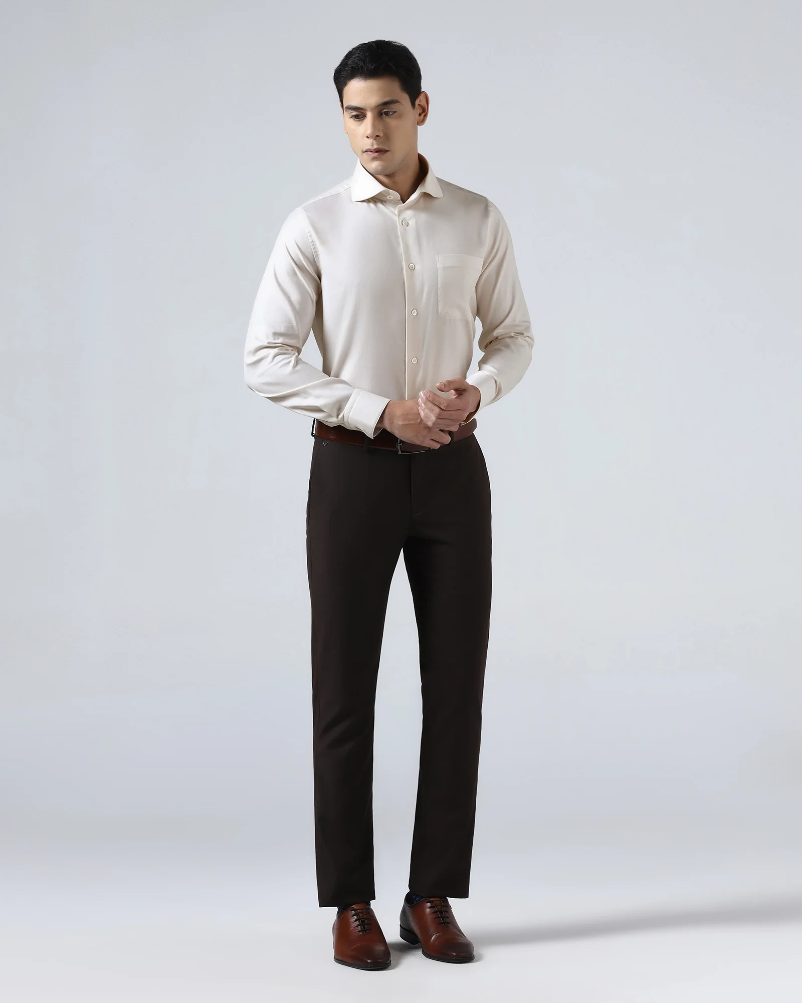 Beige Luxe Check Shirt - Guide - Image 3