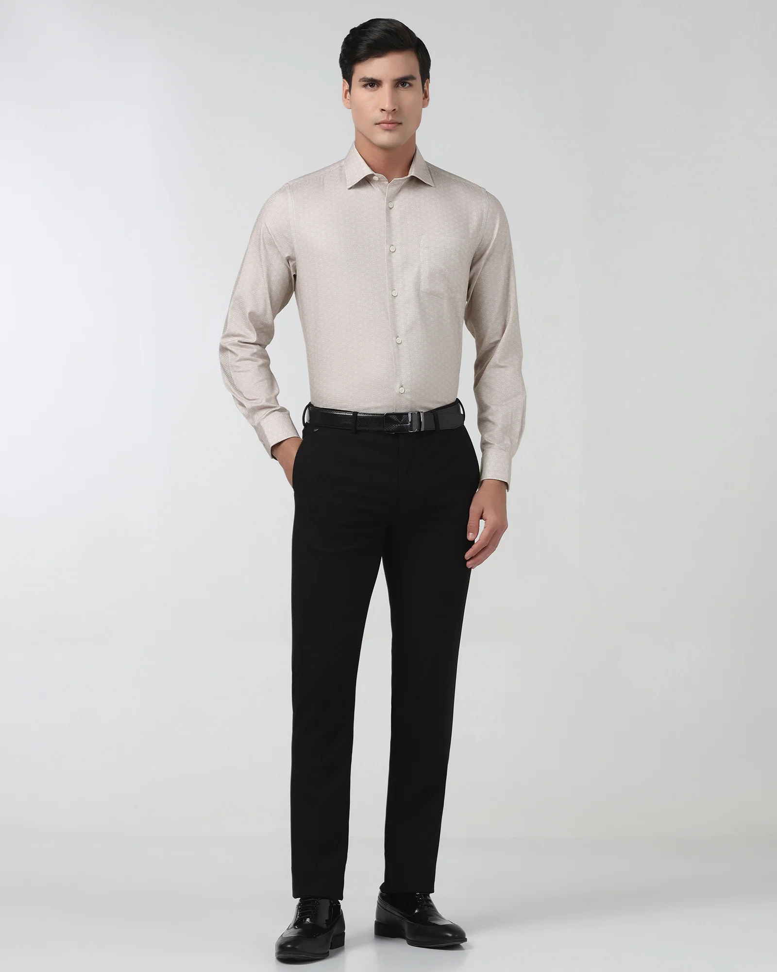 Beige Printed Shirt - Anise - Image 3