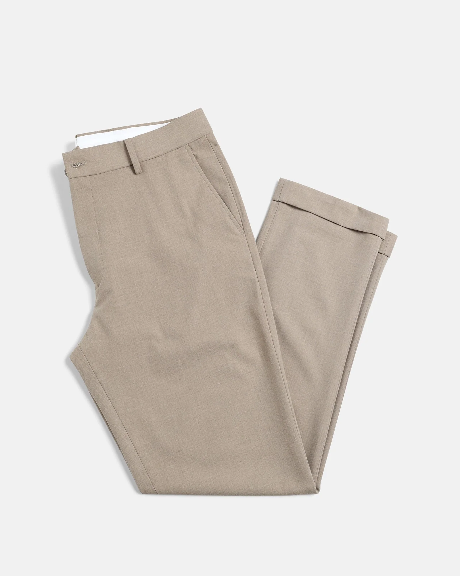 Beige Solid Trouser - Henry - Image 5