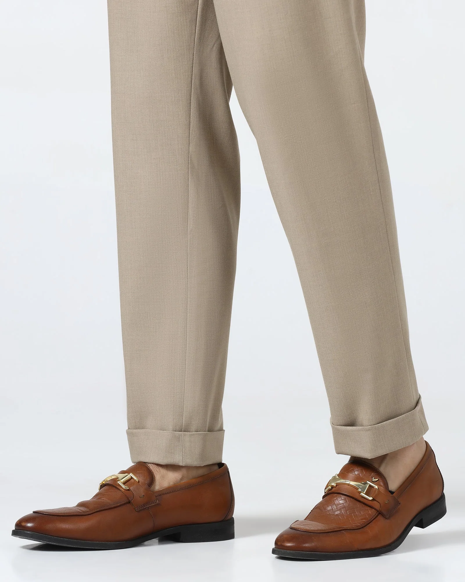 Beige Solid Trouser - Henry - Image 8