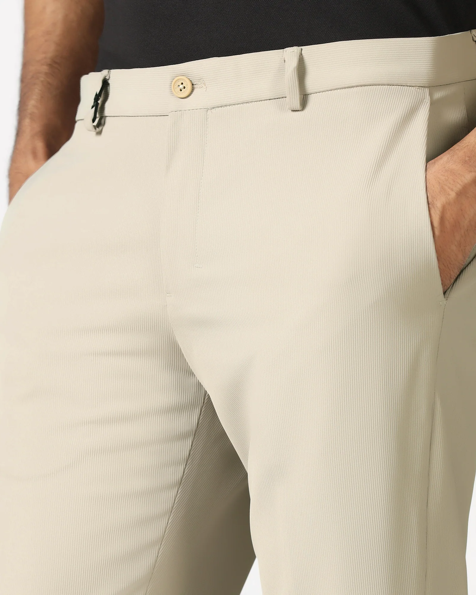 Beige TechPro Stripe Trouser - Martini - Image 4