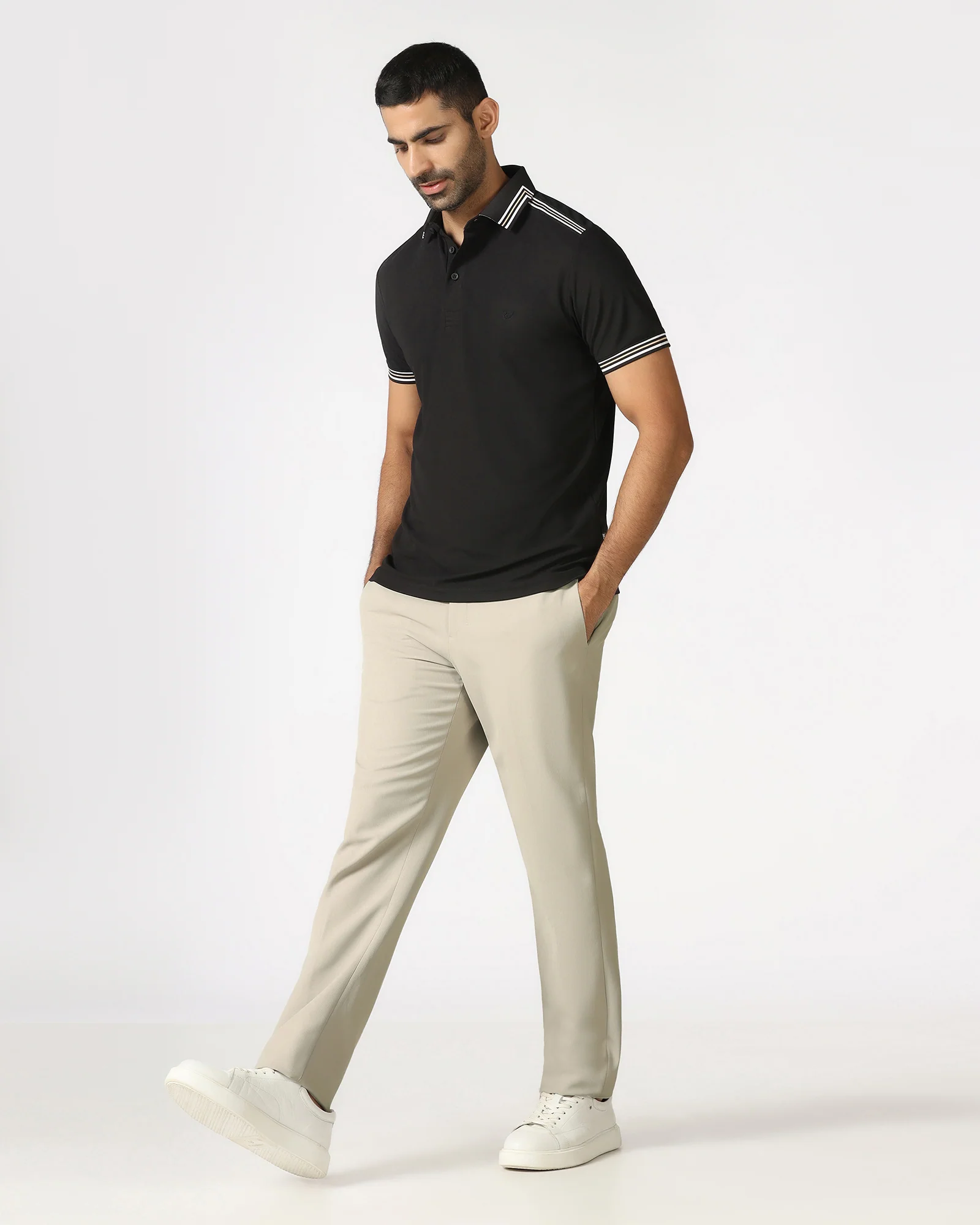 Beige TechPro Stripe Trouser - Martini - Image 5