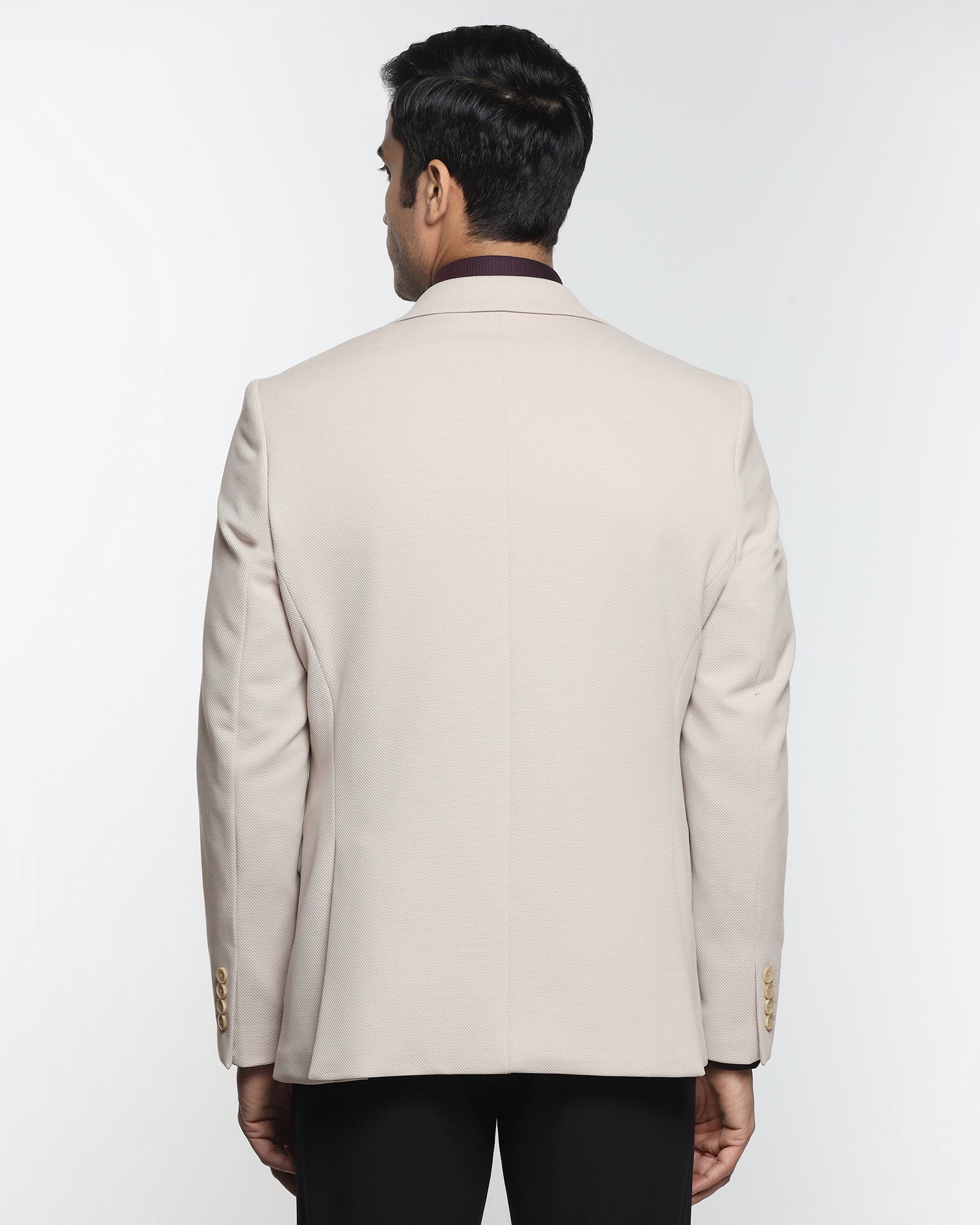 Beige Textured Blazer - Revlon - Image 2