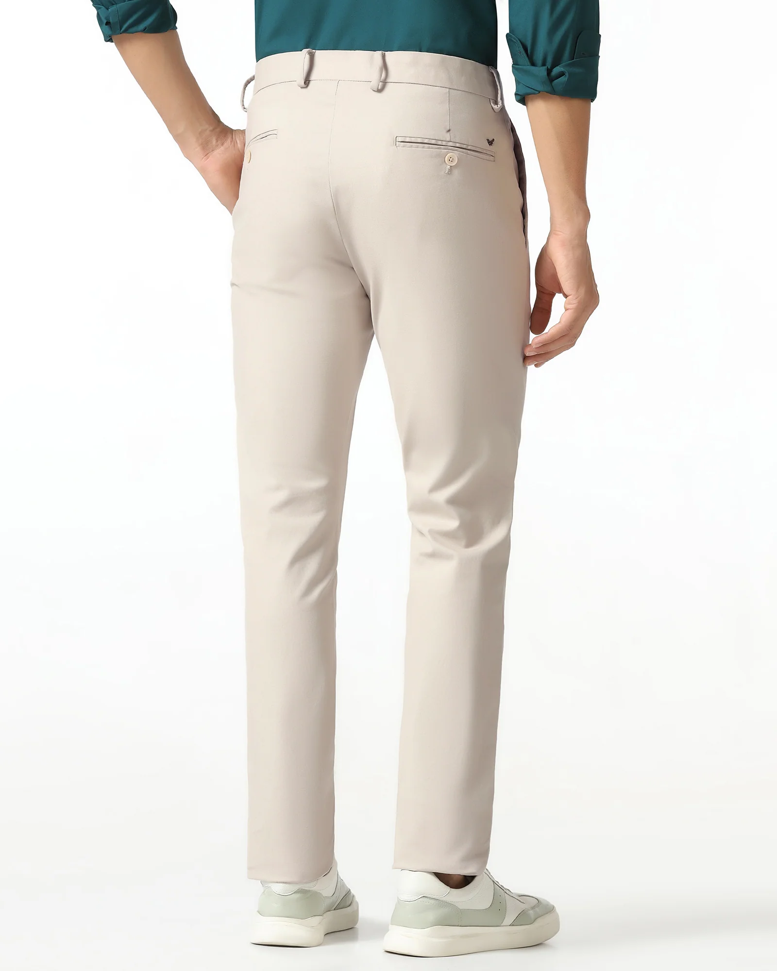 Beige Textured Khakis - Murray - Image 2