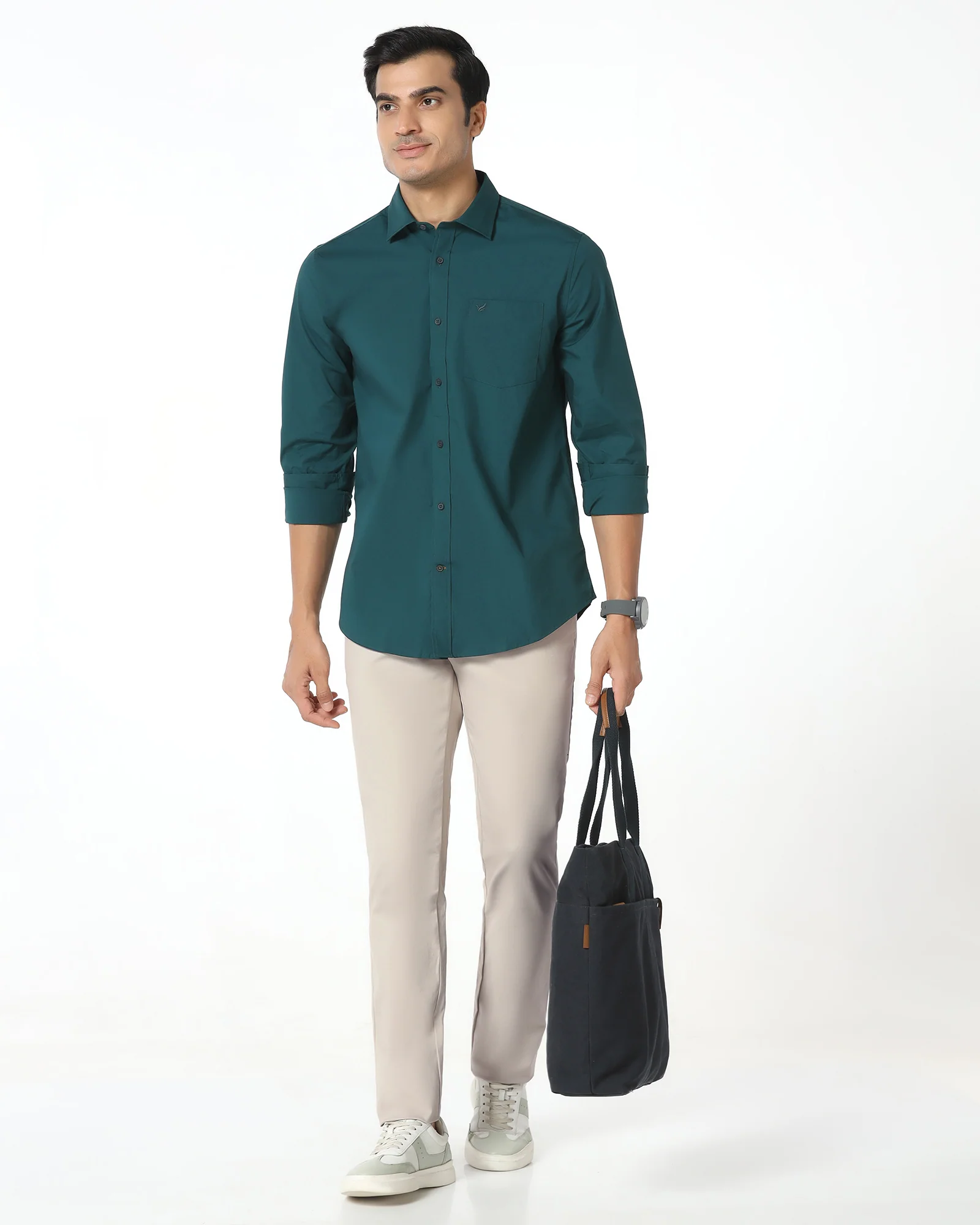 Beige Textured Khakis - Murray - Image 7