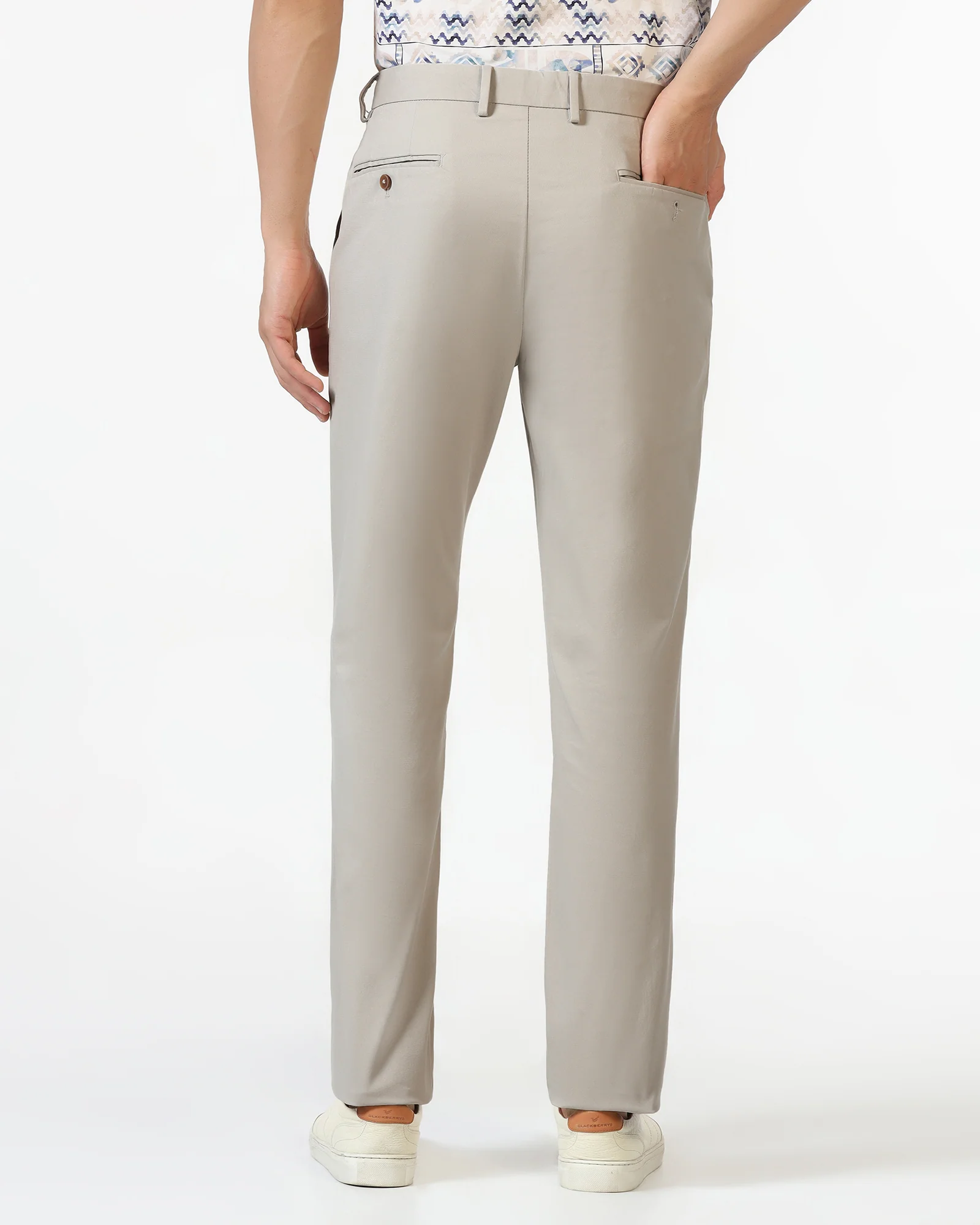 Beige Textured Khakis - Murray - Image 2