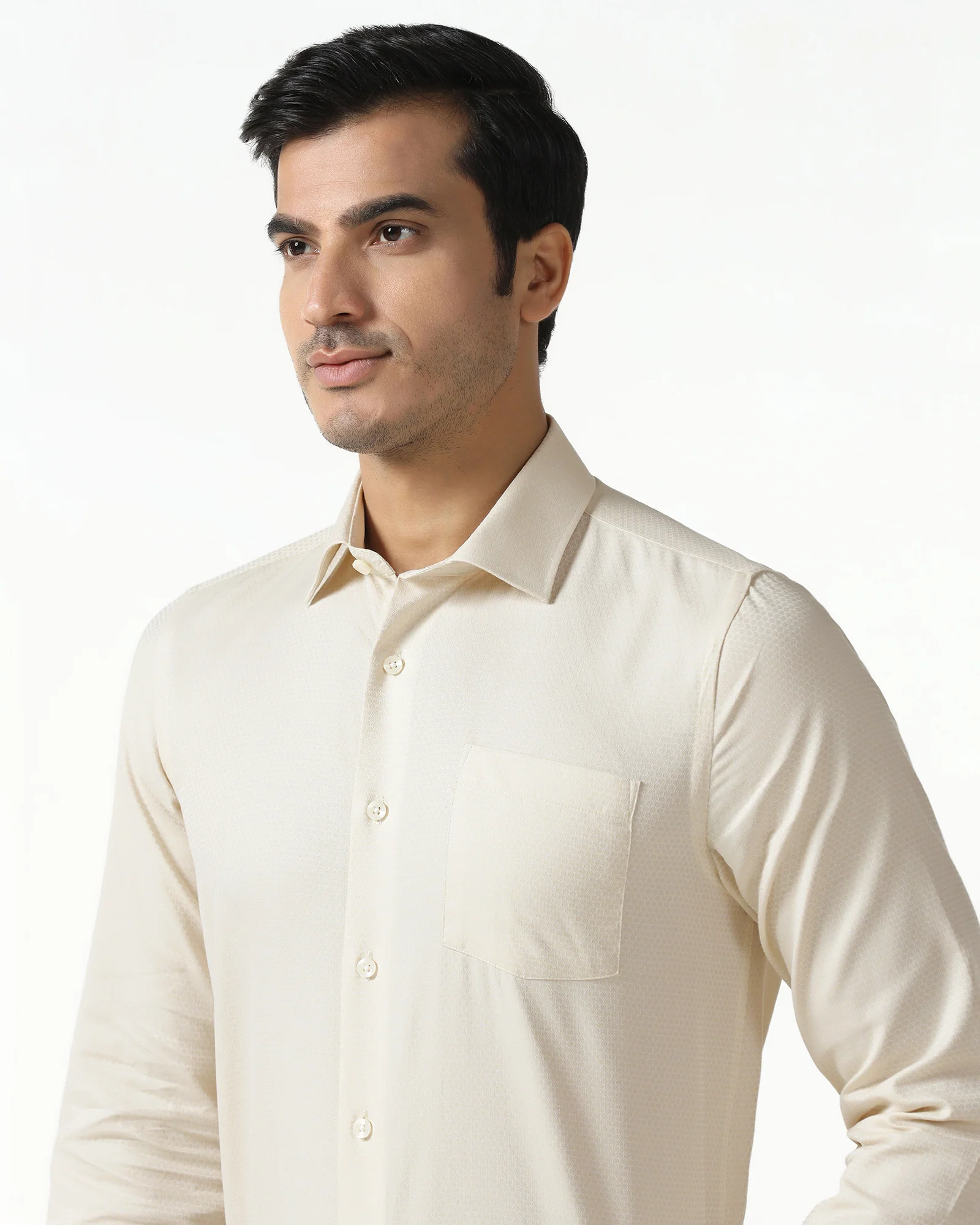 Beige Textured Shirt - Random - Image 4