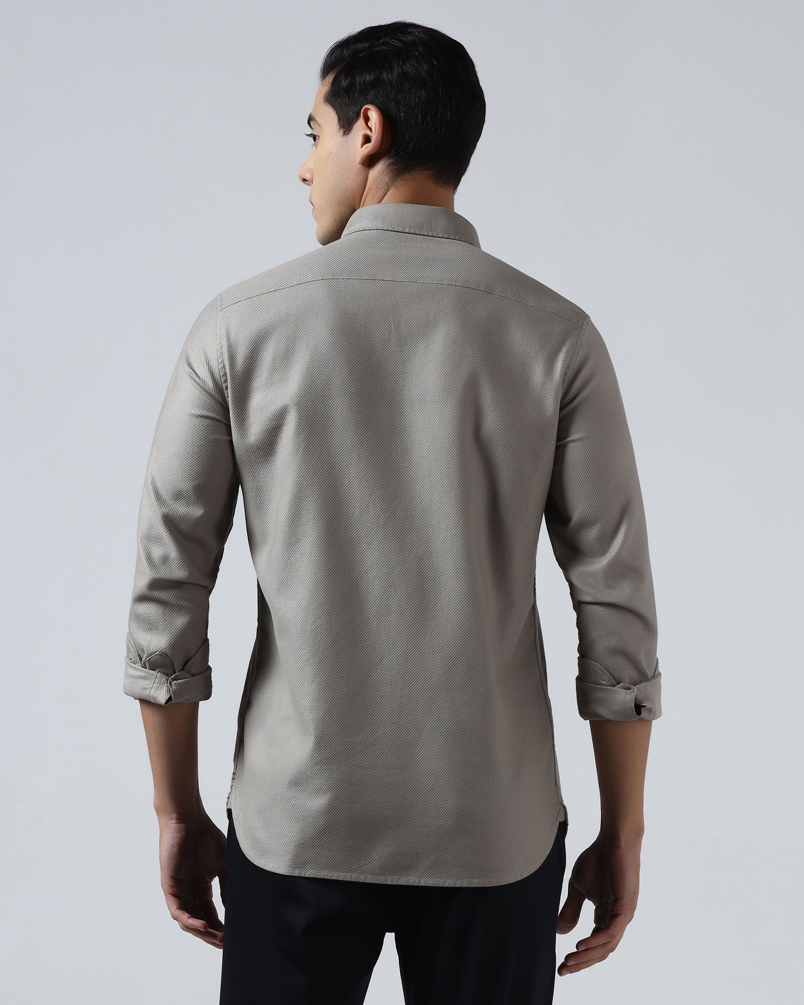 Beige Textured Shirt - Solter - Image 2