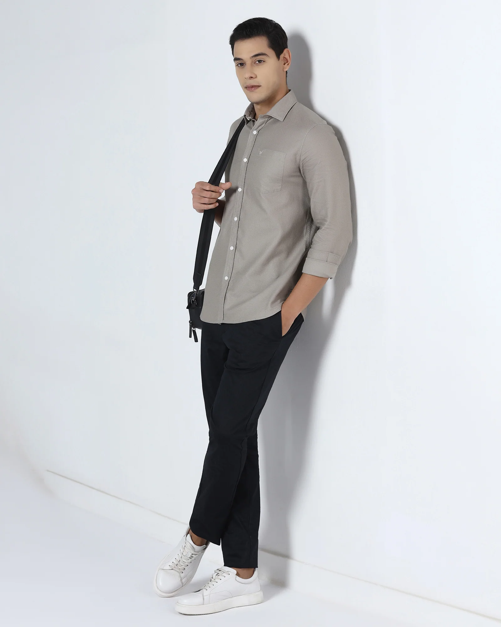 Beige Textured Shirt - Solter - Image 7