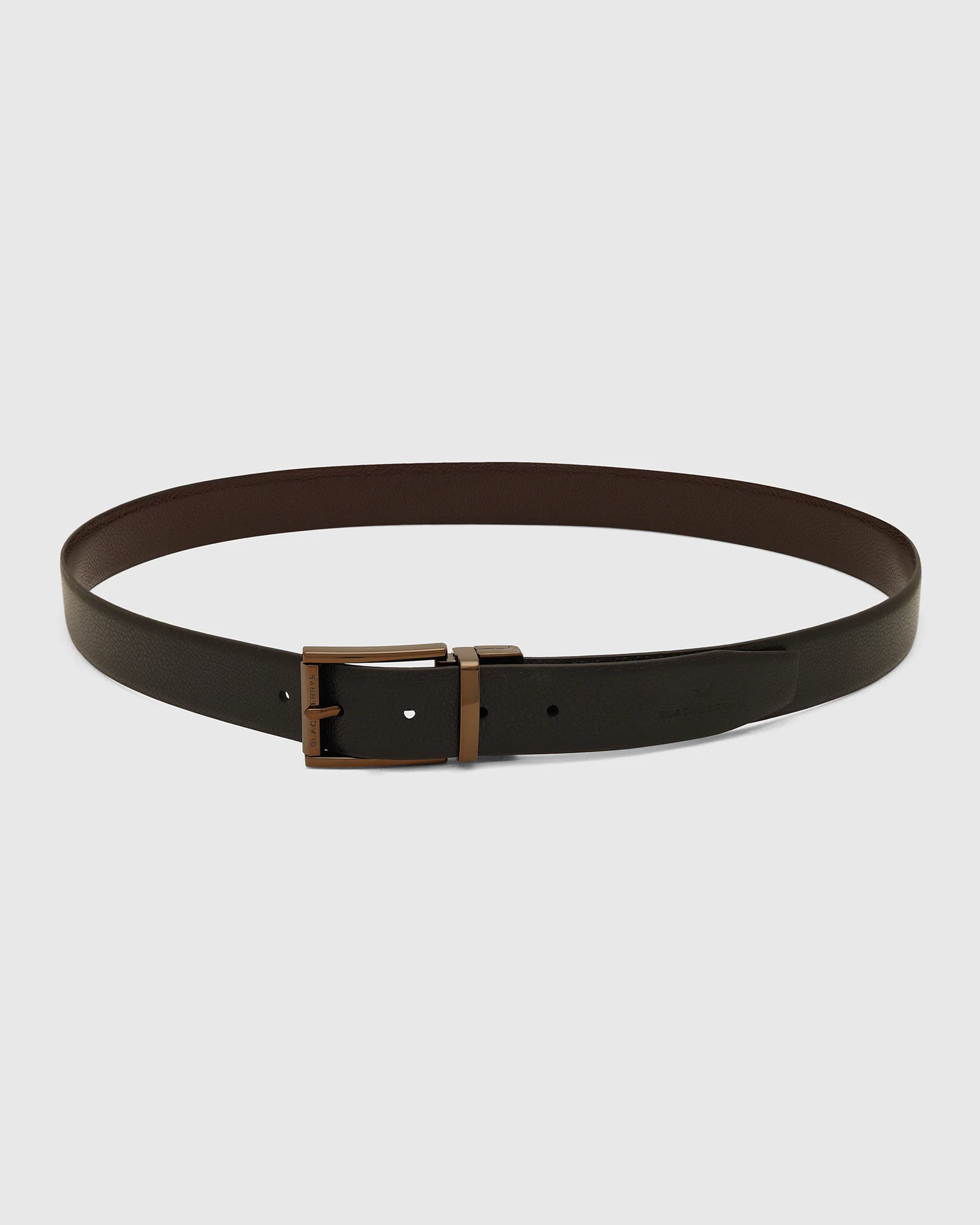 Leather Revesible Black & Brown Solid Belt - Warwick - Image 5
