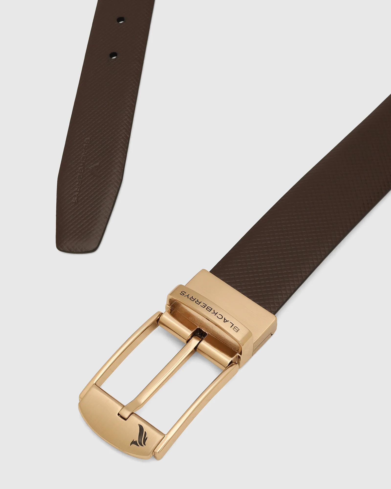 Leather Revesible Black & Brown Solid Belt - Wendoline - Image 3