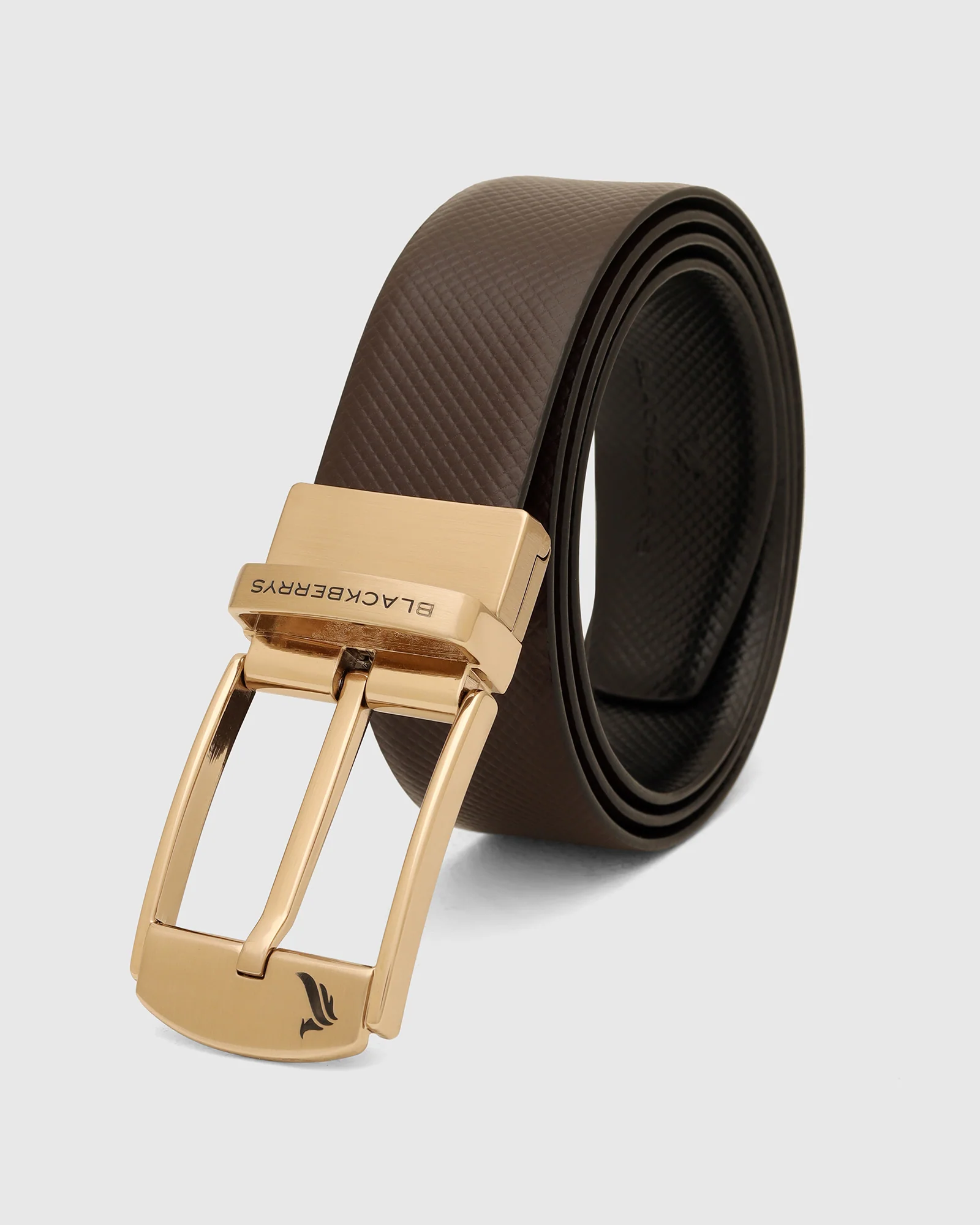 Leather Revesible Black & Brown Solid Belt - Wendoline - Image 4