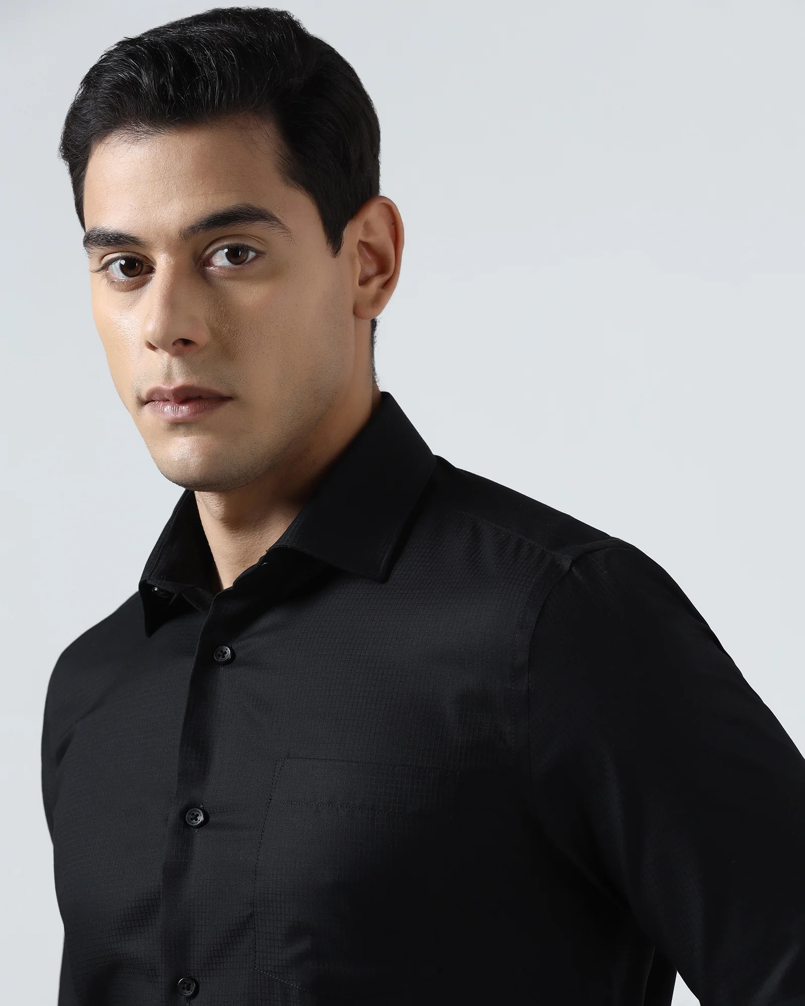 Black Check Shirt - Phylem - Image 4
