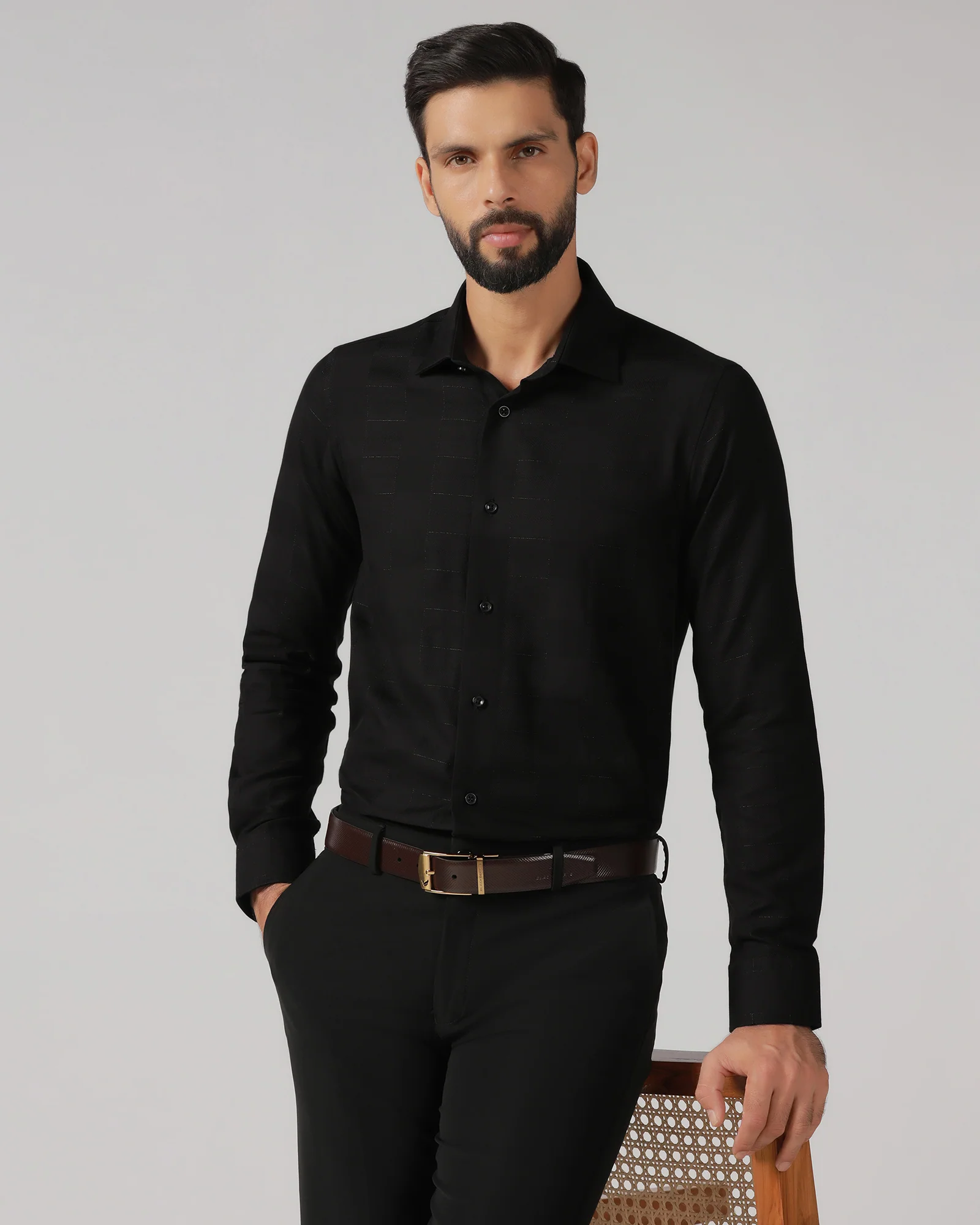 Black Check Shirt - Rainer