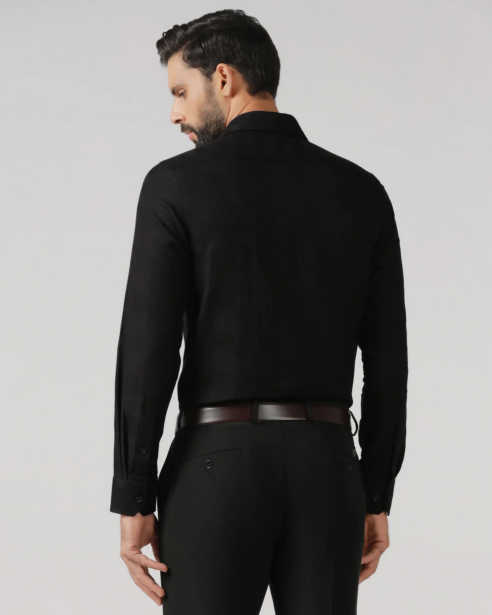 Black Check Shirt - Rainer - Image 2