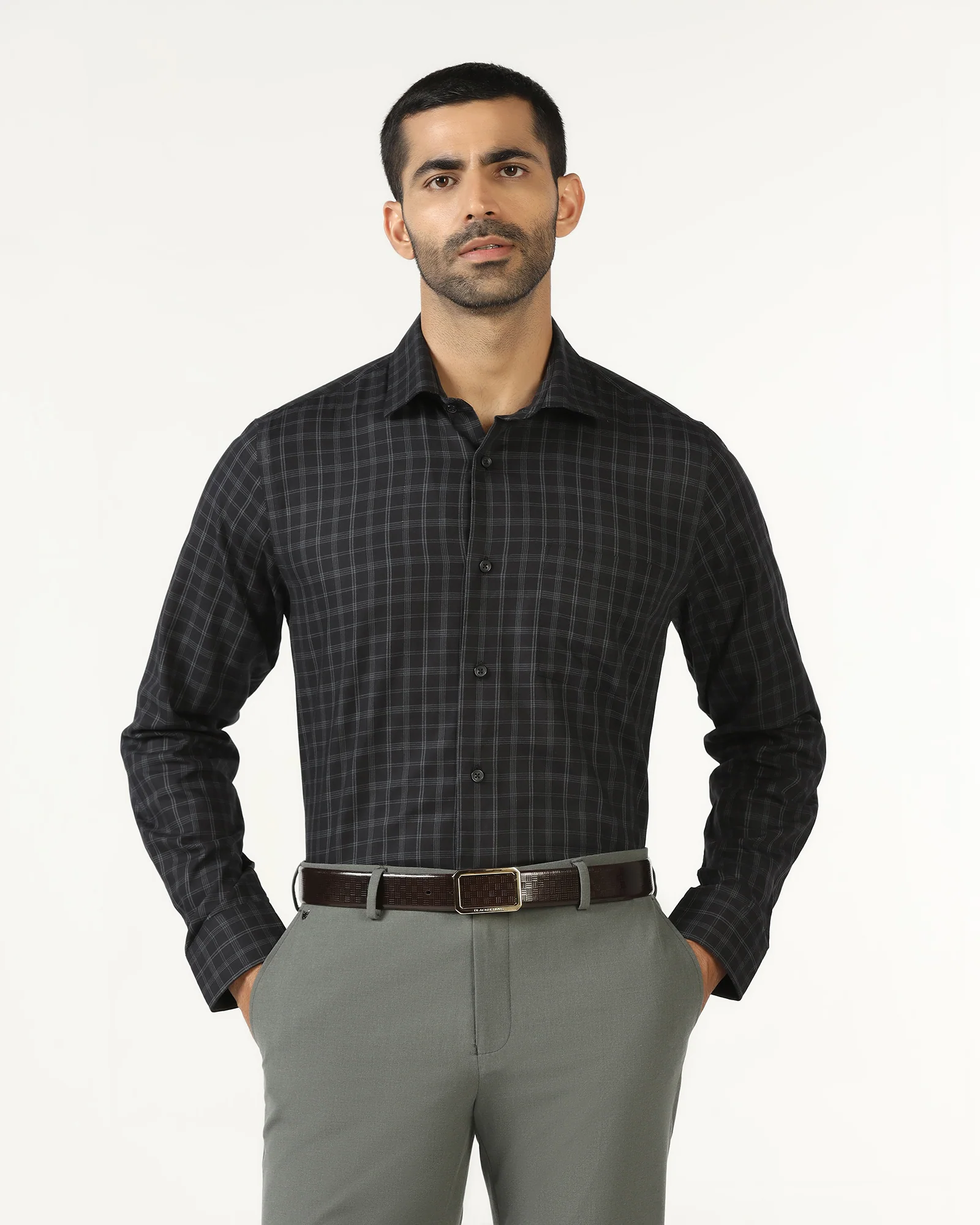 Black Check Shirt - Renew