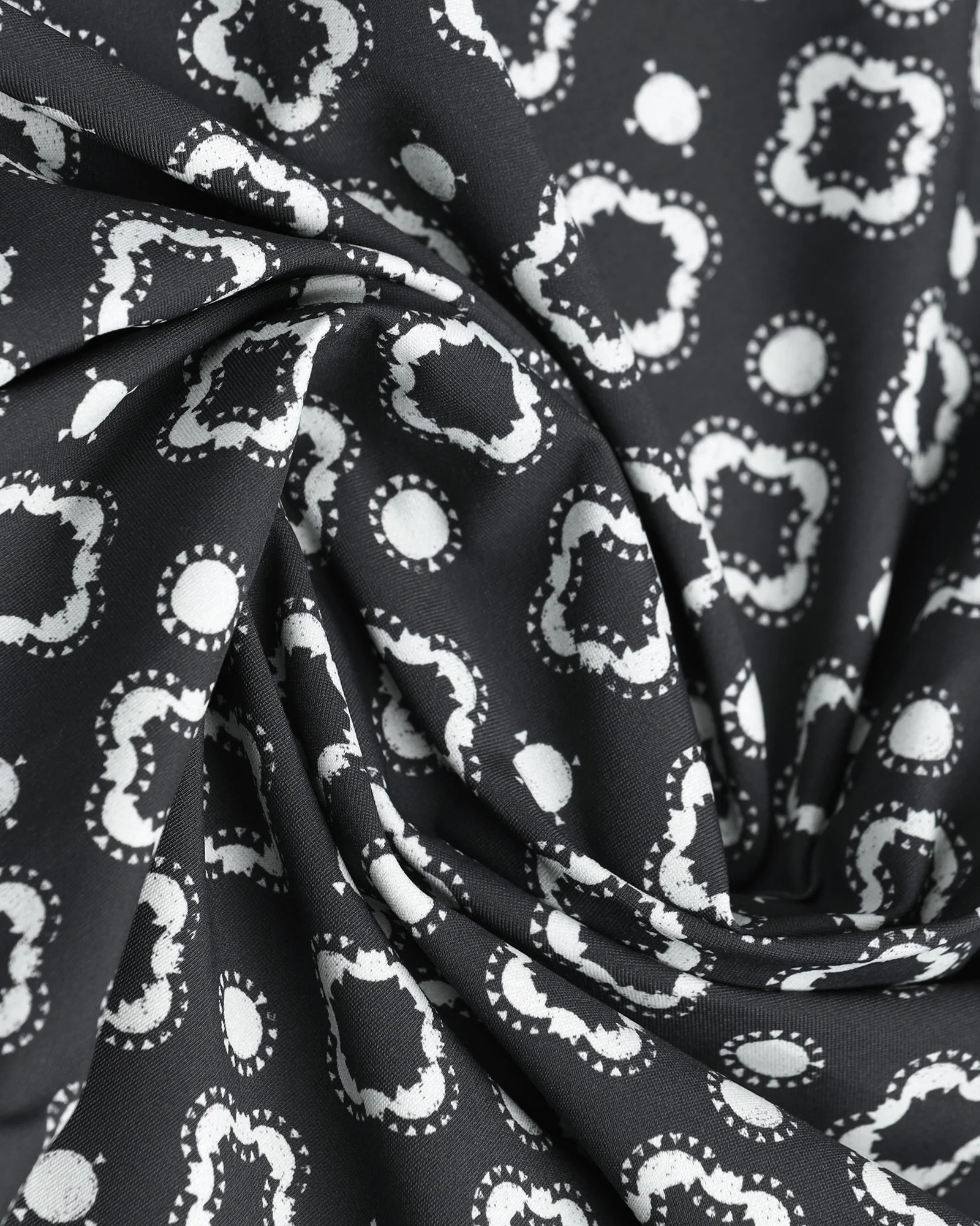 Black Half Sleeve TechPro Printed Shirt - Ronnel - Image 8