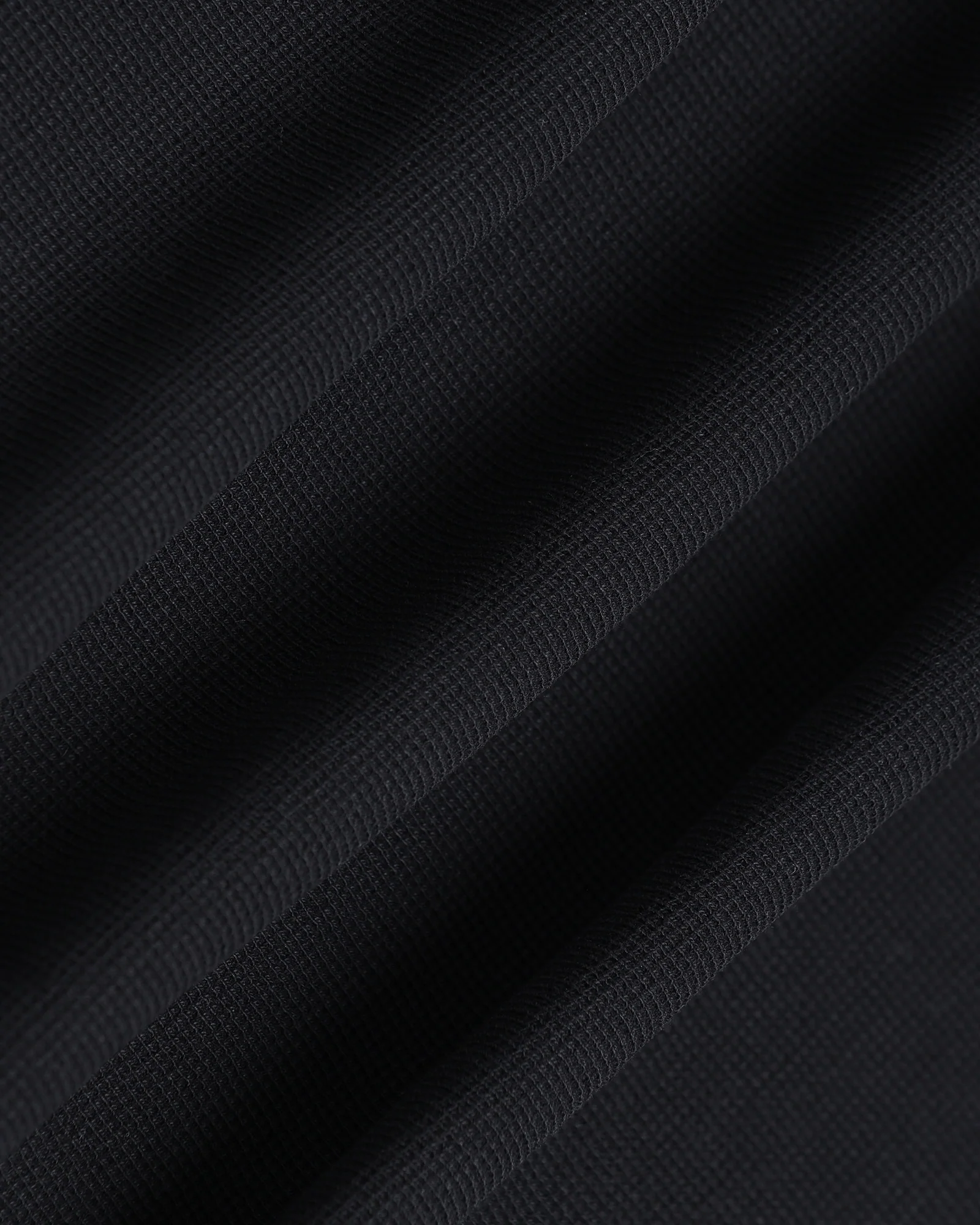 Black Henley Collar Textured T-Shirt - Hann - Image 6