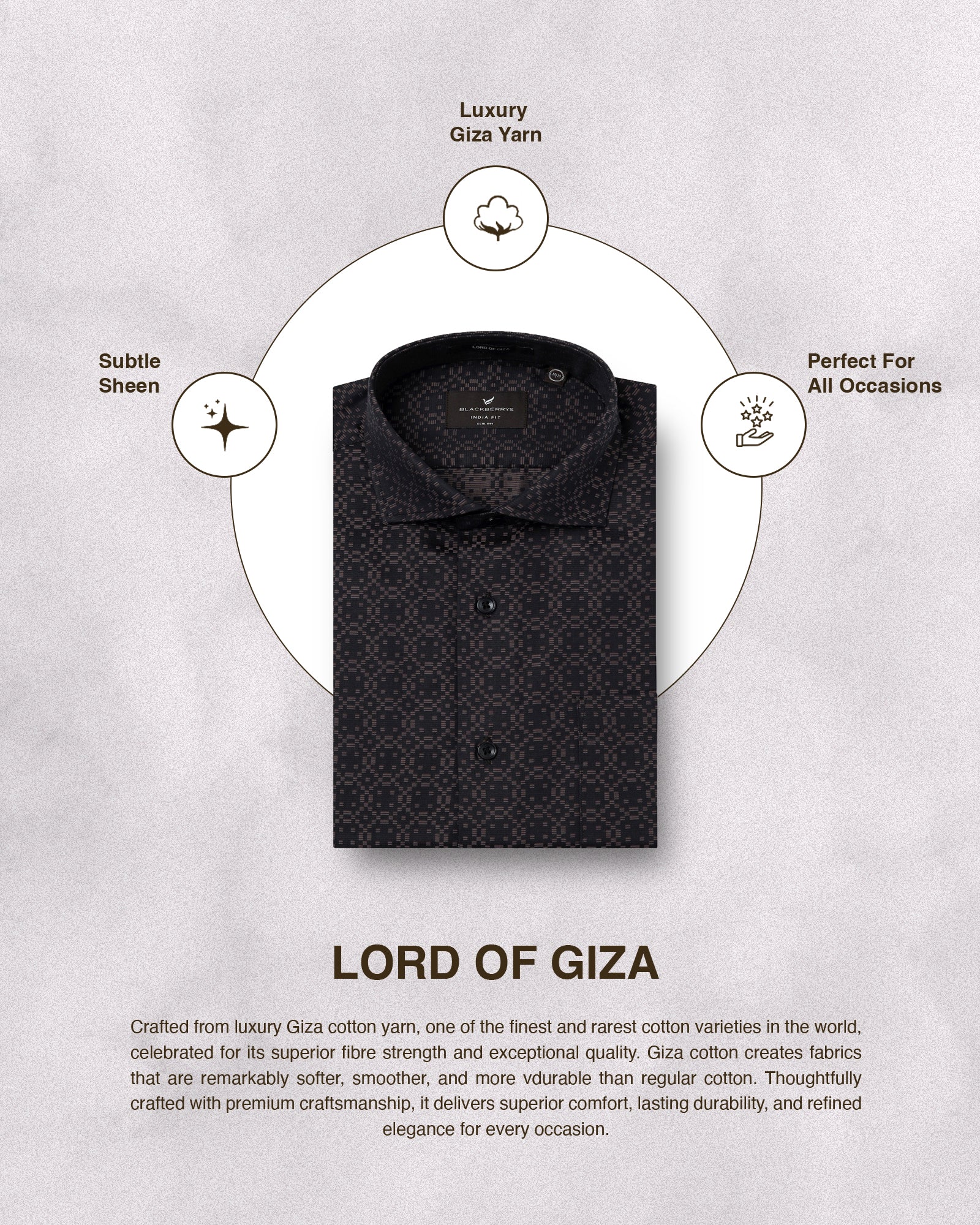 Black Jacquard Shirt - Alton - Image 5