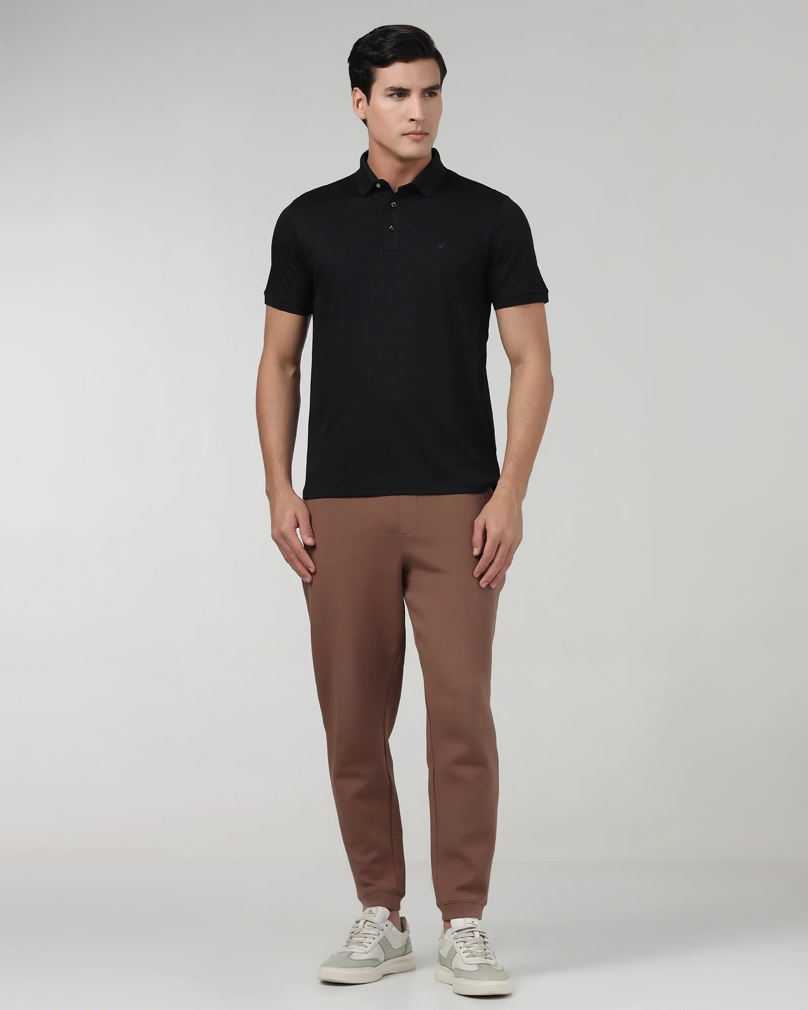 Black Luxe Solid Polo - Toll - Image 3