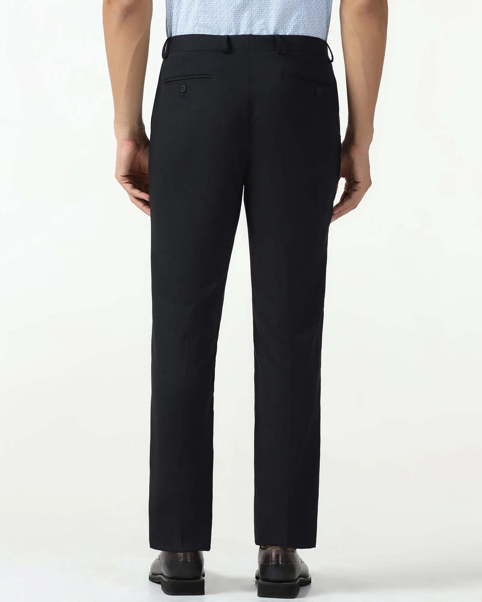Black Luxe Solid Trouser - Meter - Image 2