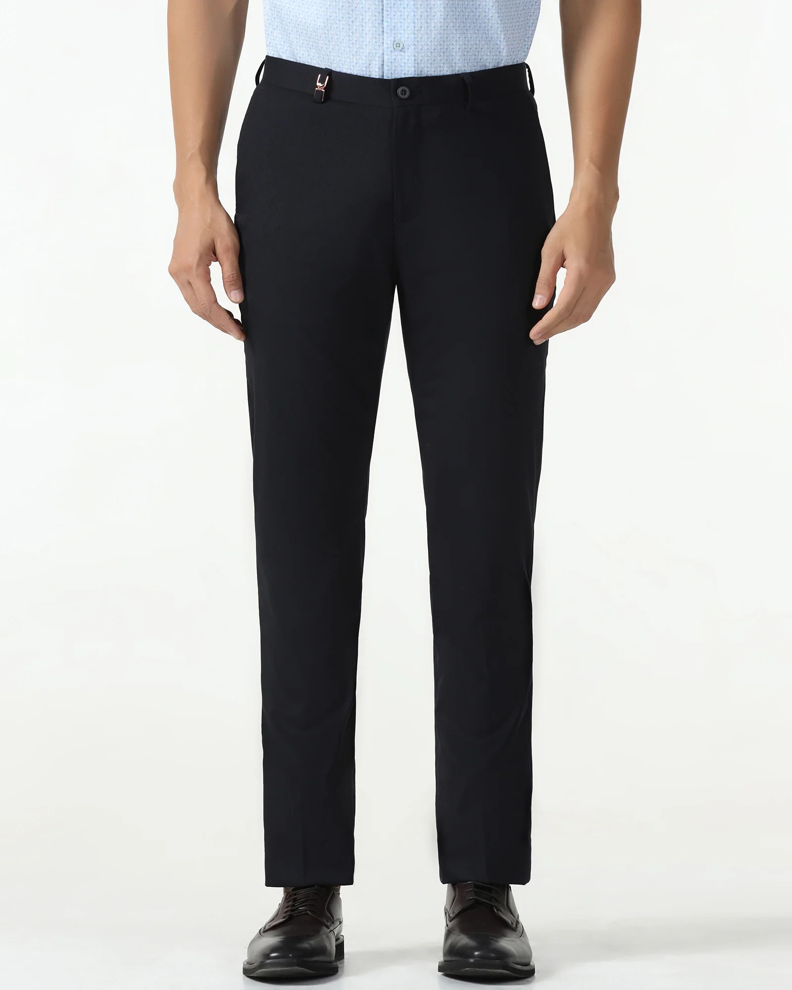 Black Luxe Solid Trouser - Meter - Image 3