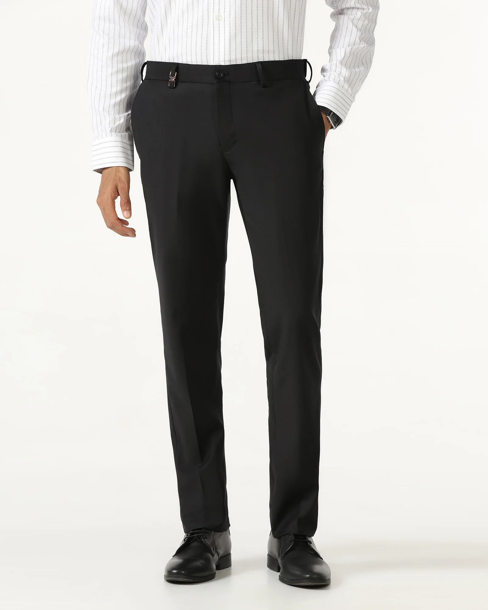 Black Luxe Technowaist Solid Trouser - Lamborghini - Image 3