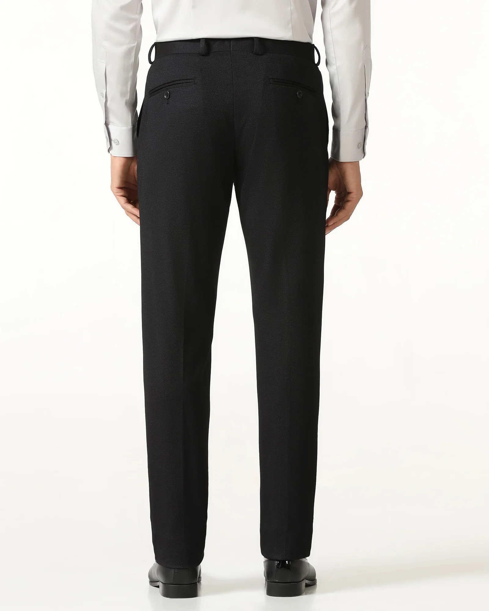 Black Must Haves Textured Trouser - Miggins - Image 2