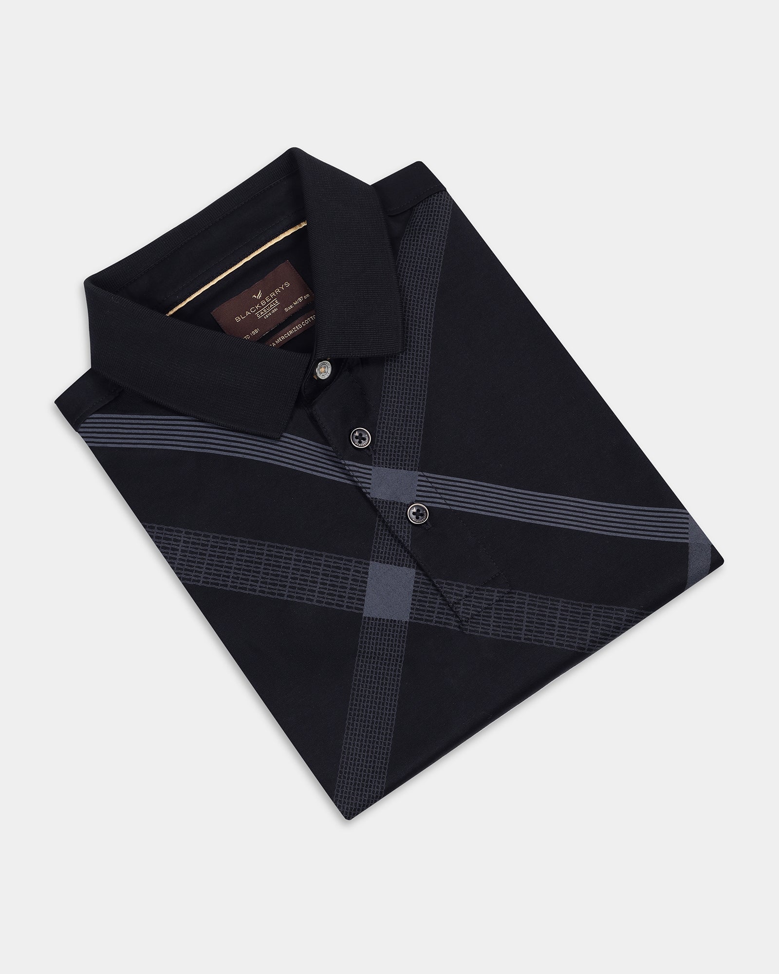 Black Printed Polo - Tokyo - Image 5
