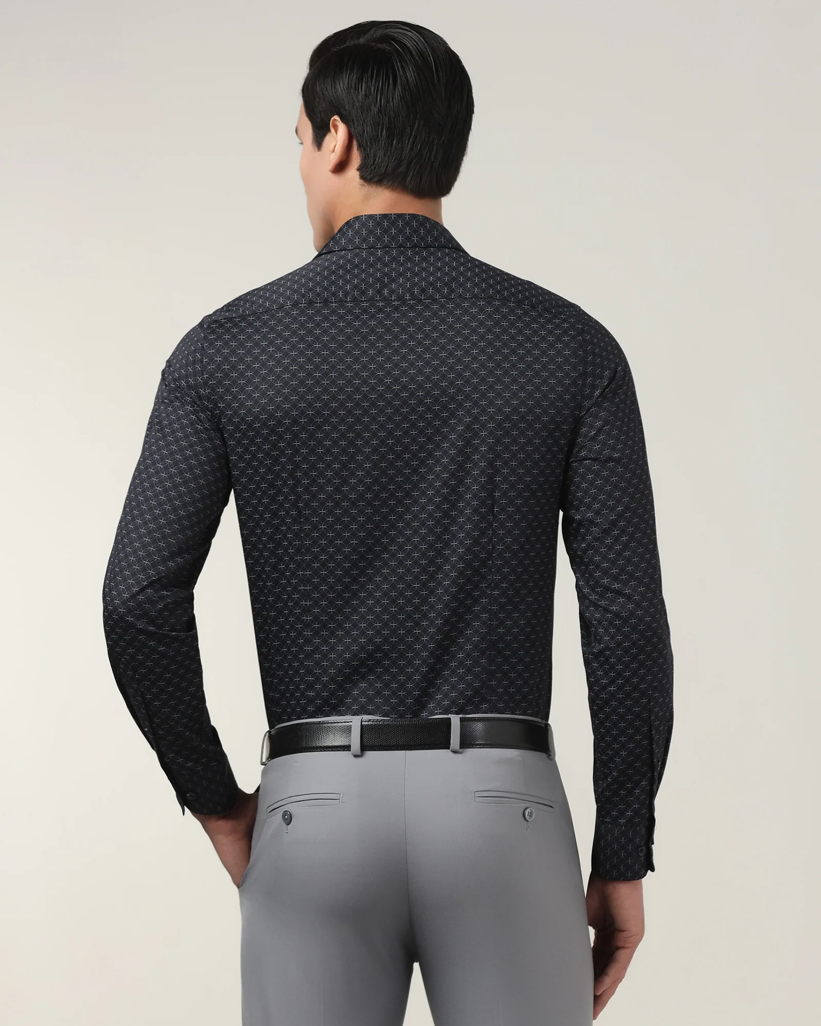 Black Printed Shirt - Cloud - Image 2