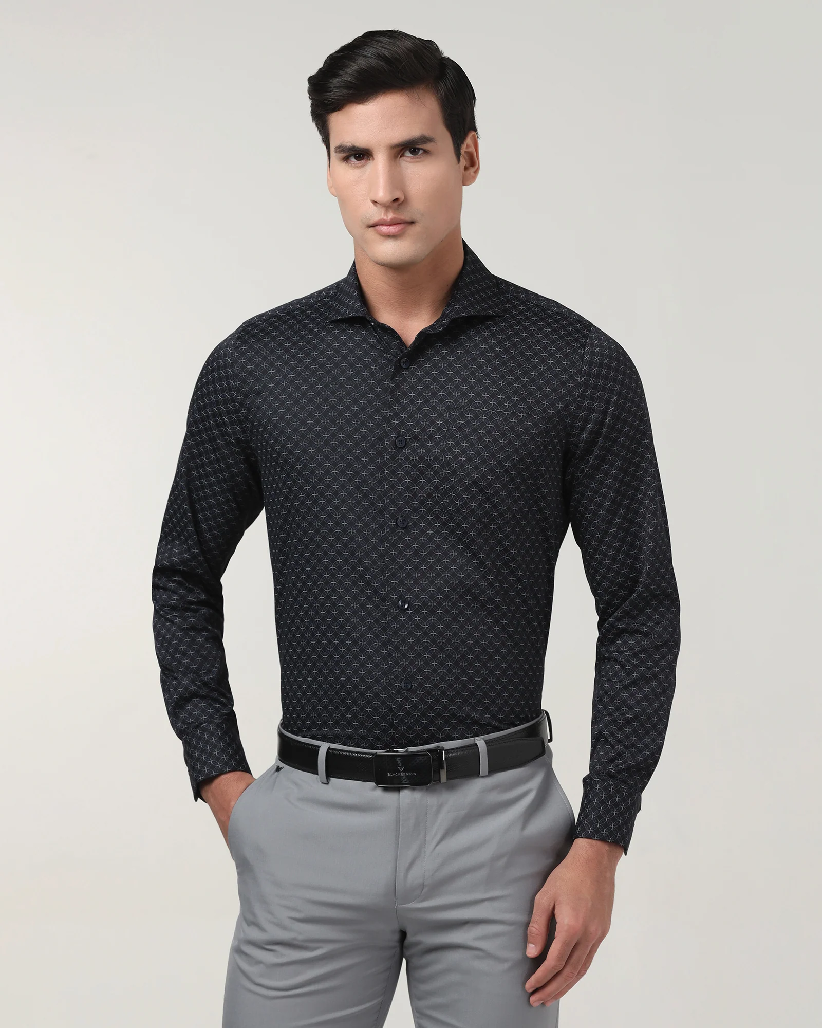 Black Printed Shirt - Cloud - Image 7