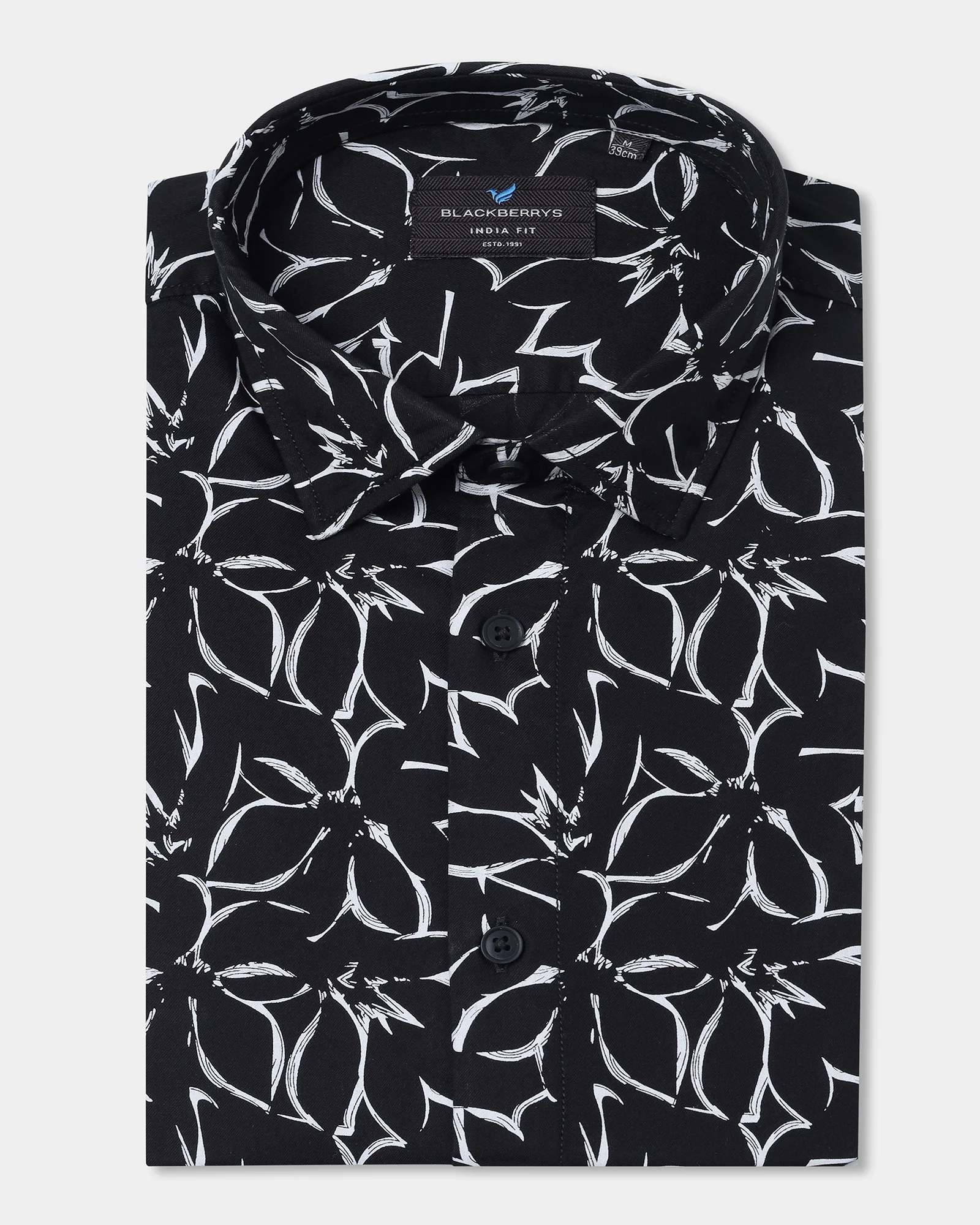 Black Printed Shirt - Marcen - Image 5