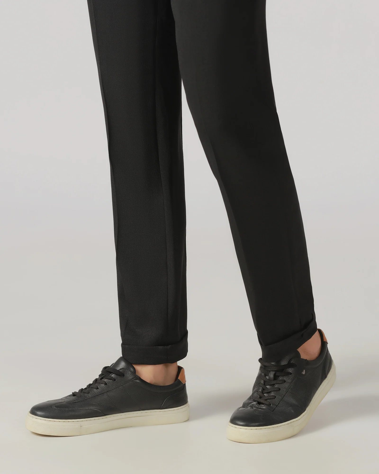 Black Relaxed Fit Textured Trouser - Oaksmith - Image 7