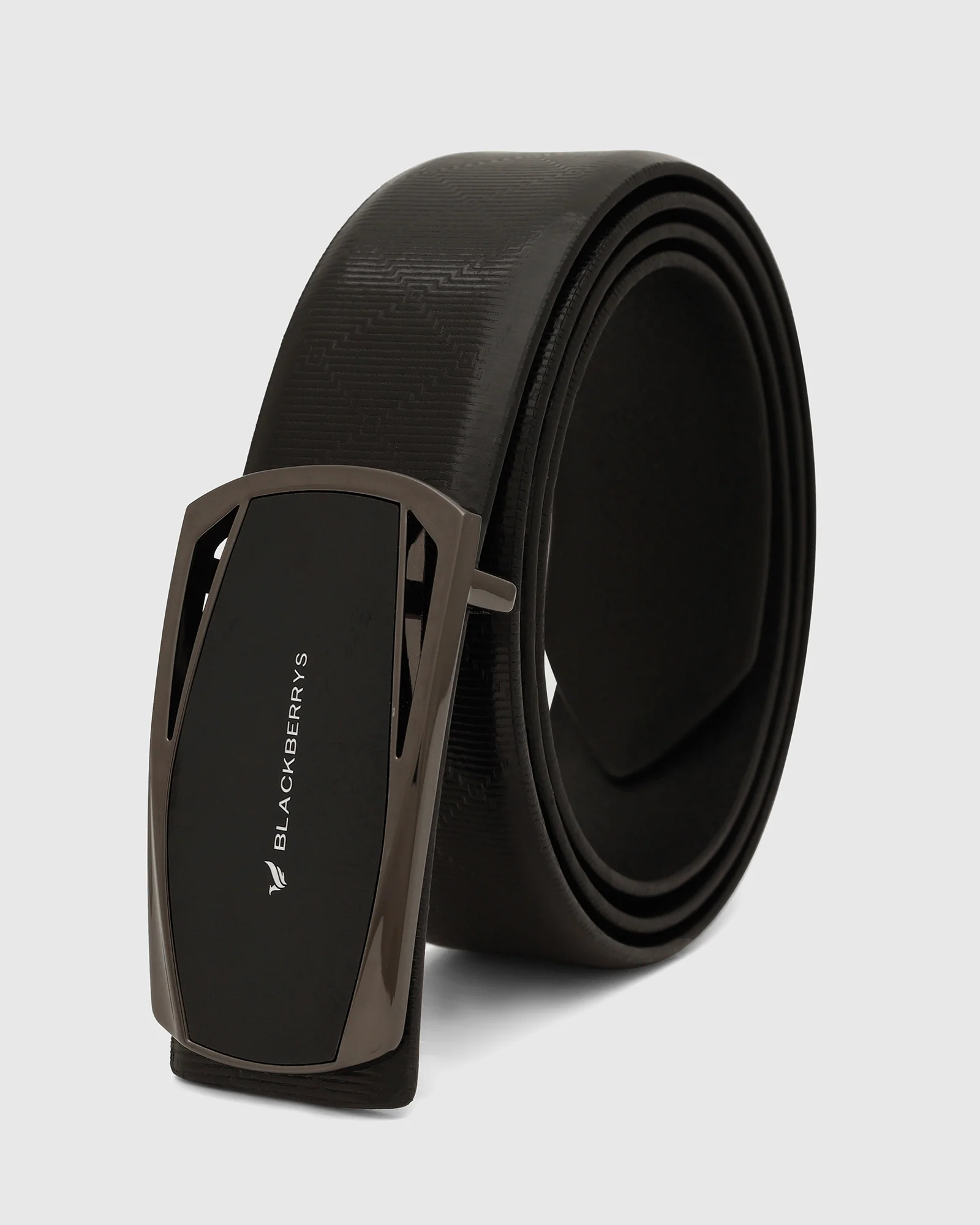 Leather Black Solid Belt - Wynne - Image 3