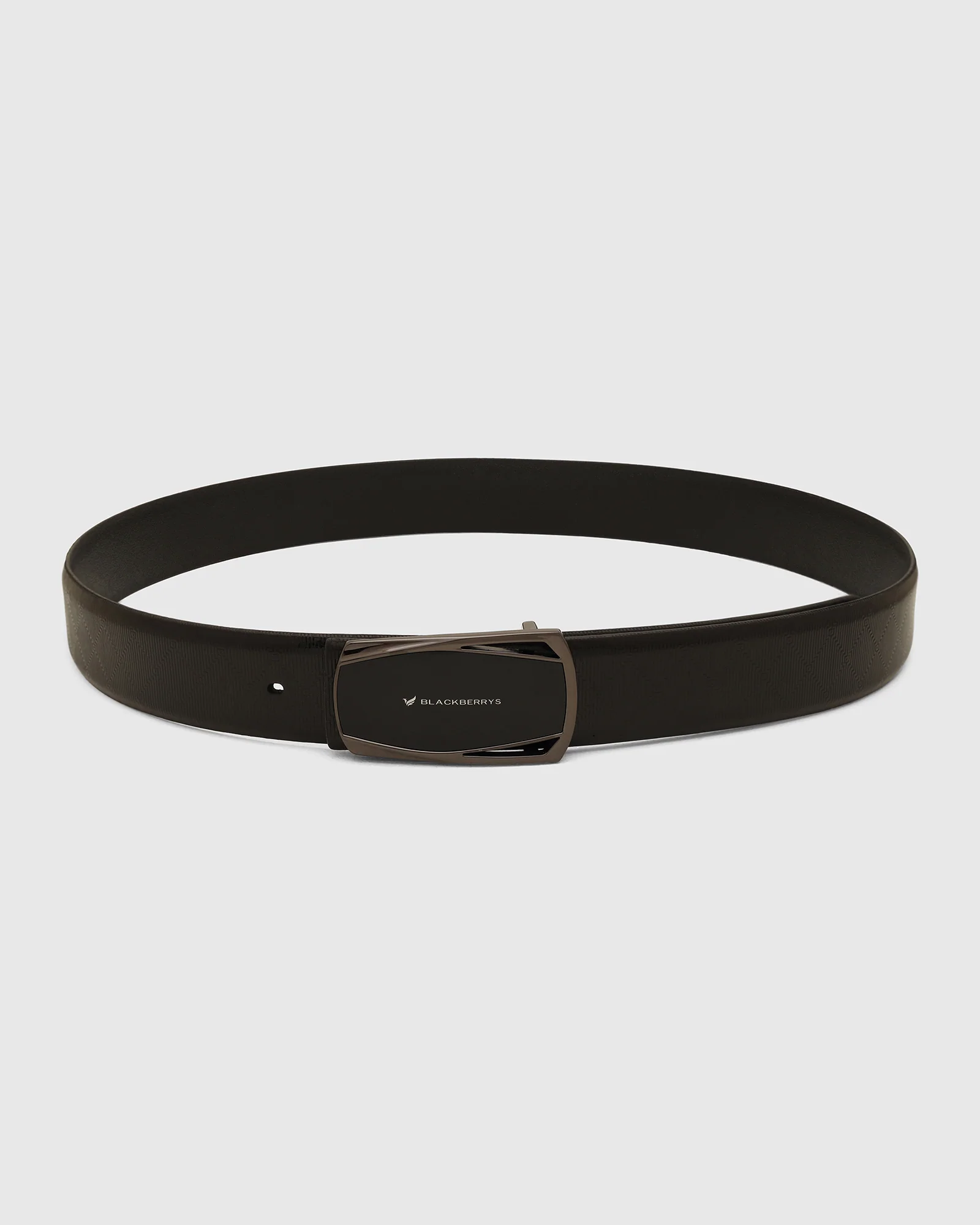Leather Black Solid Belt - Wynne - Image 4
