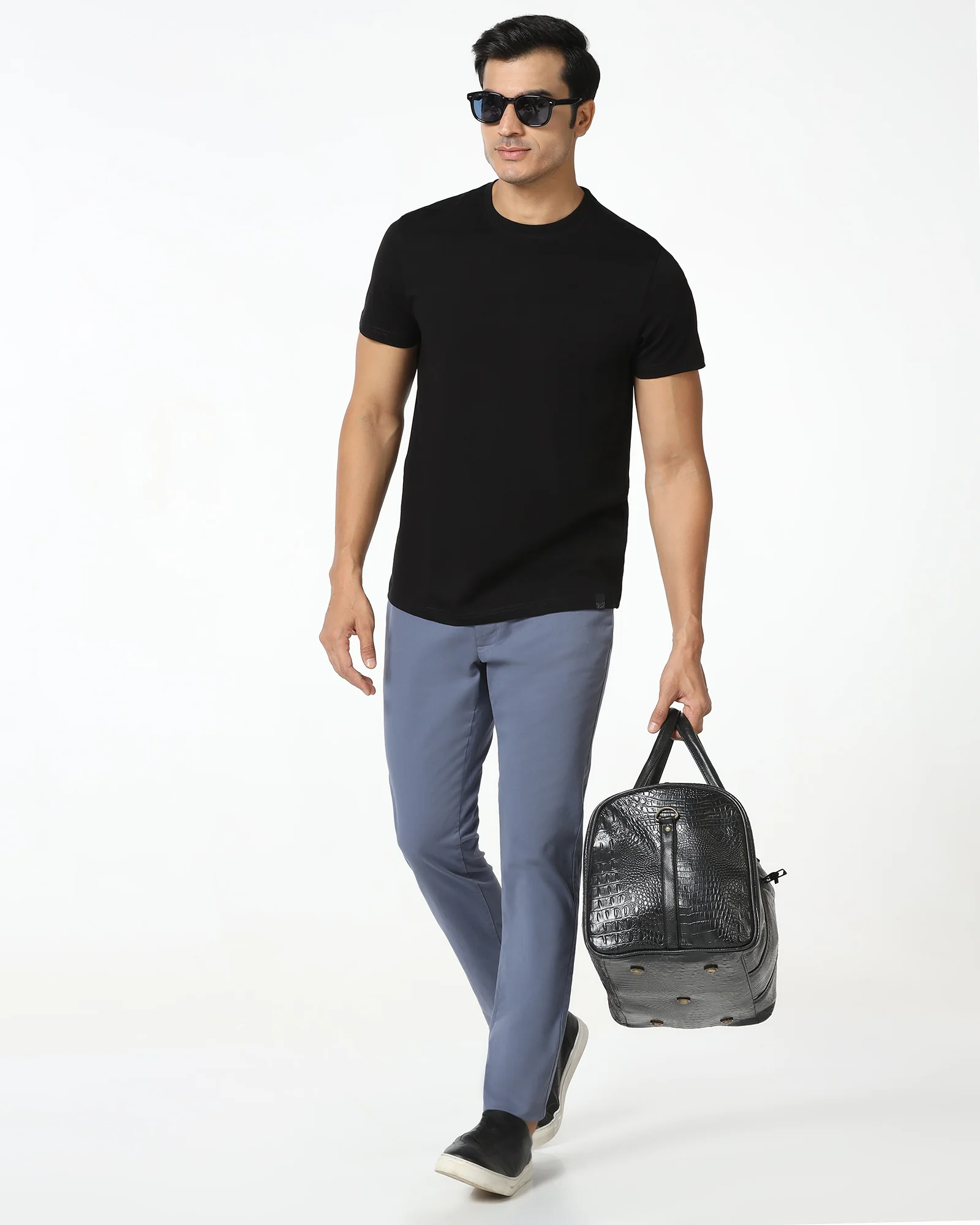 Must Haves Black Crew Neck Solid T-Shirt - Twin - Image 8