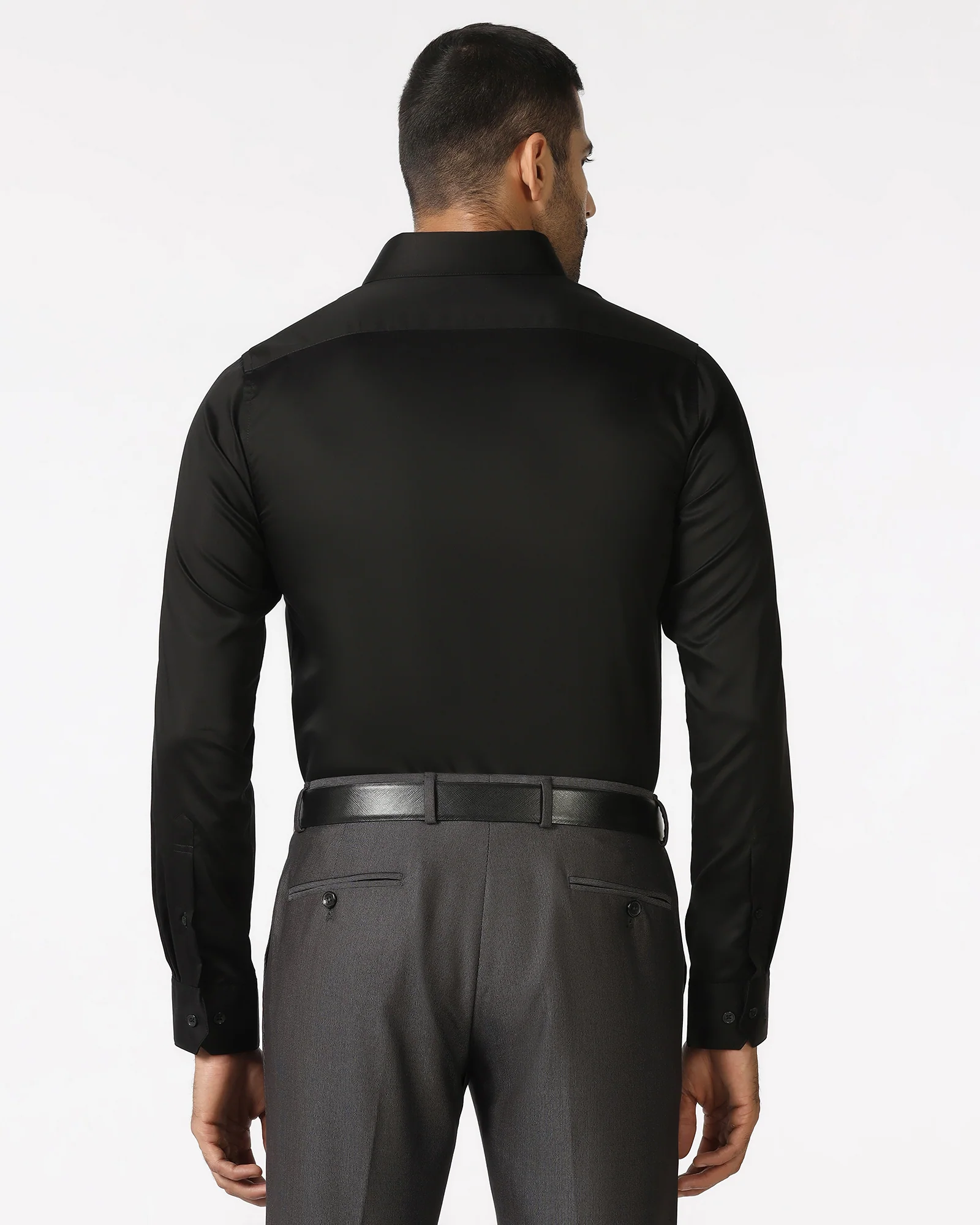 Black Solid Shirt - Dawn - Image 2