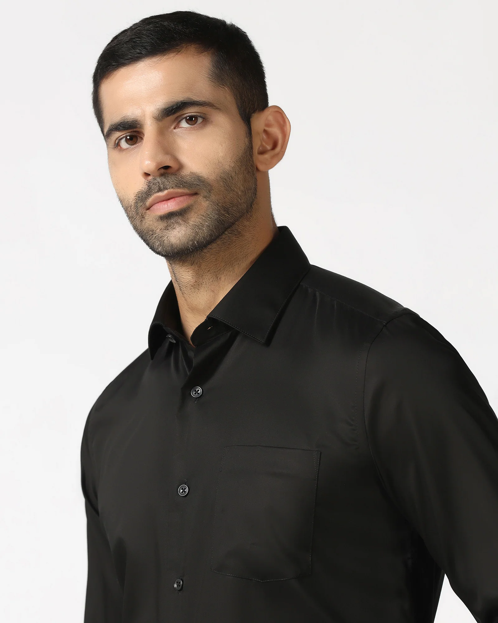 Black Solid Shirt - Dawn - Image 4
