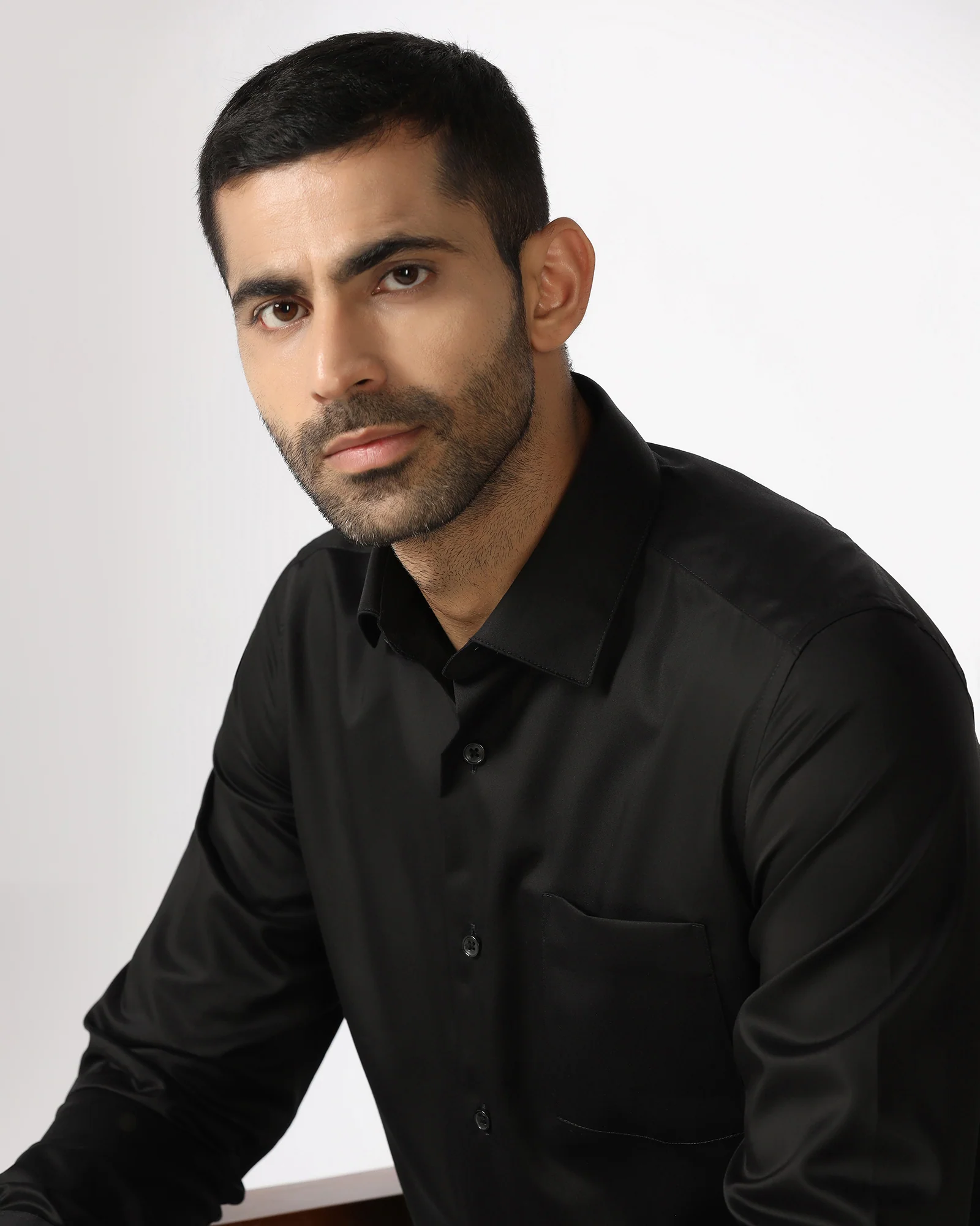 Black Solid Shirt - Dawn - Image 7