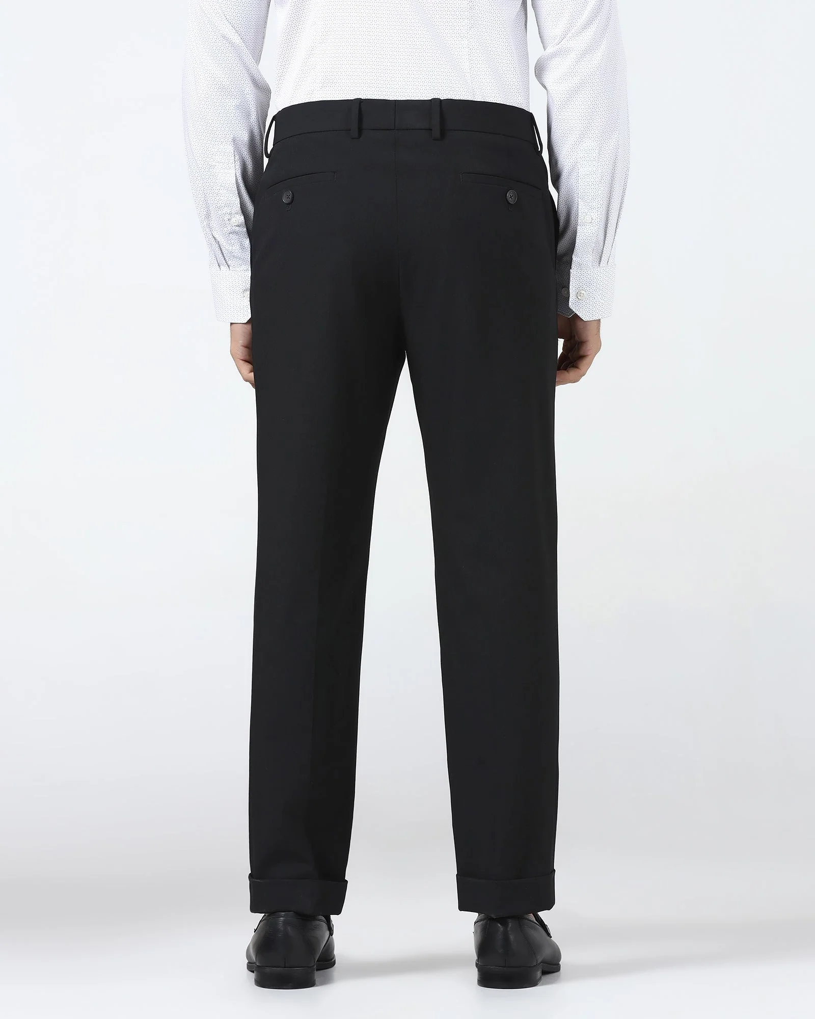 Black Solid Trouser - Henry - Image 2