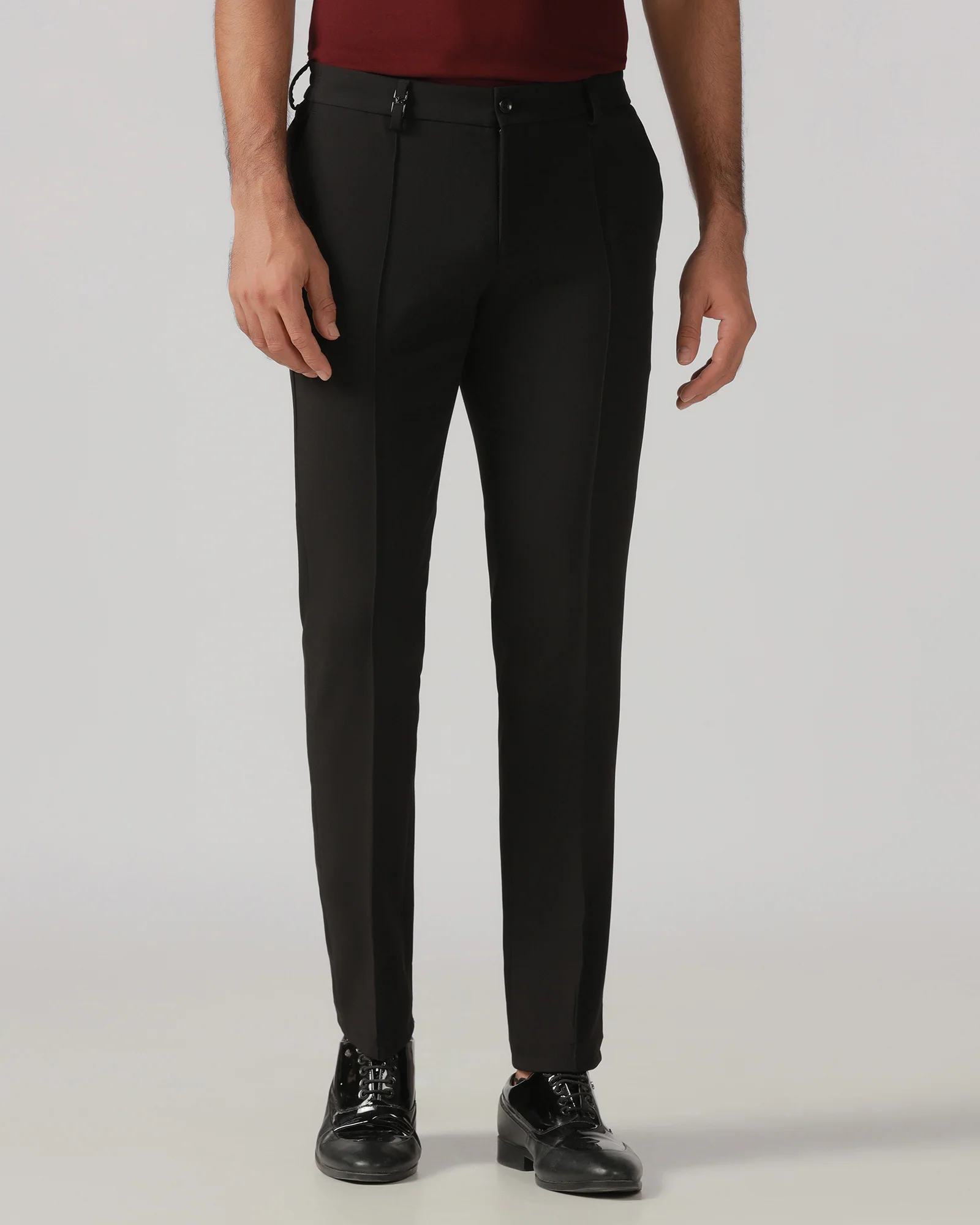 Black Solid Trouser - Toniq - Image 3