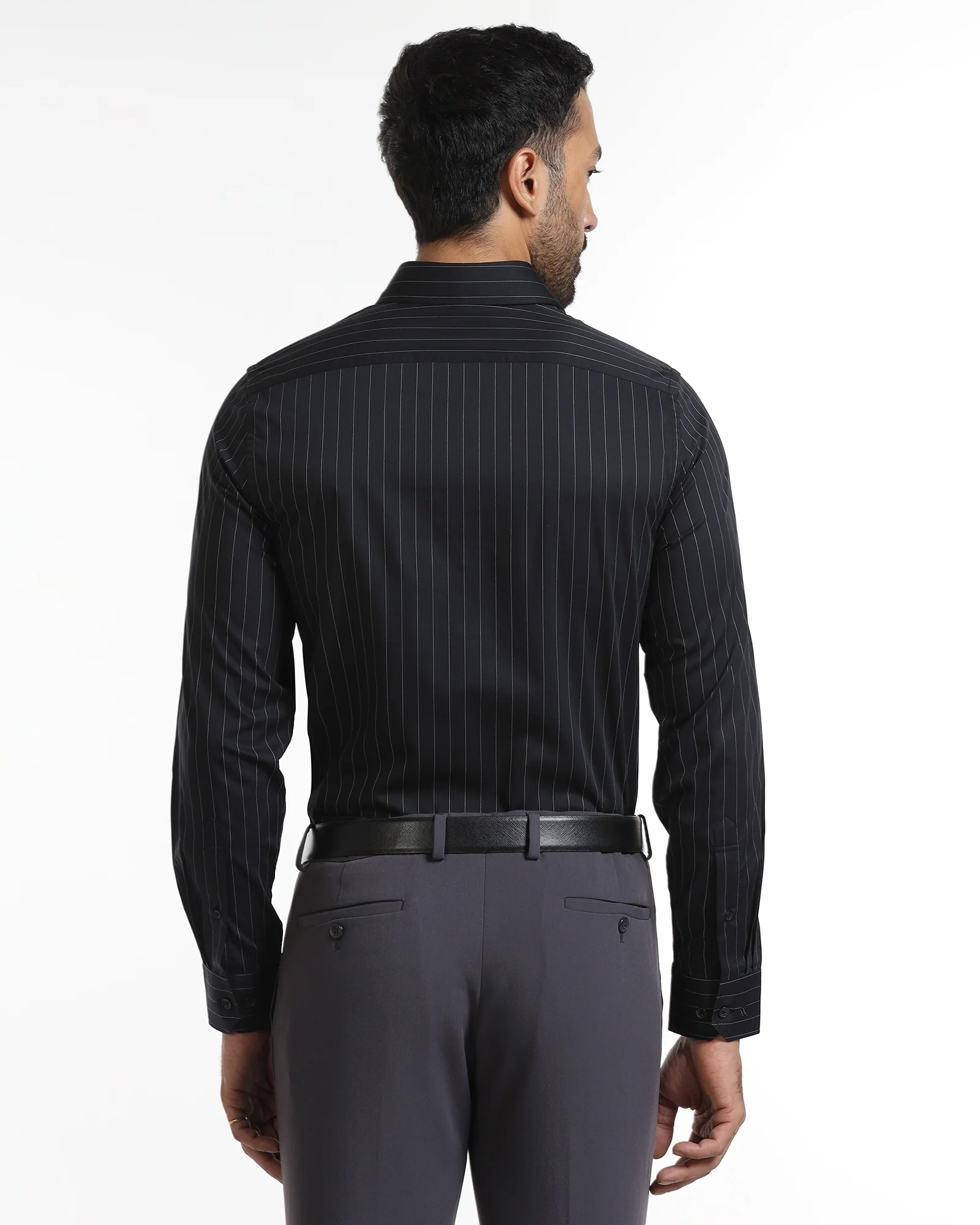 Black Stripe Shirt - Eager - Image 2